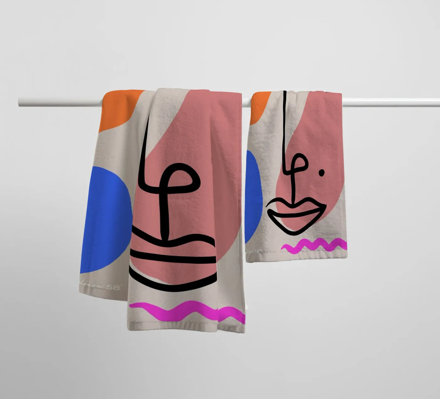 Hushed Reflections Handtuch von Mike Leymi