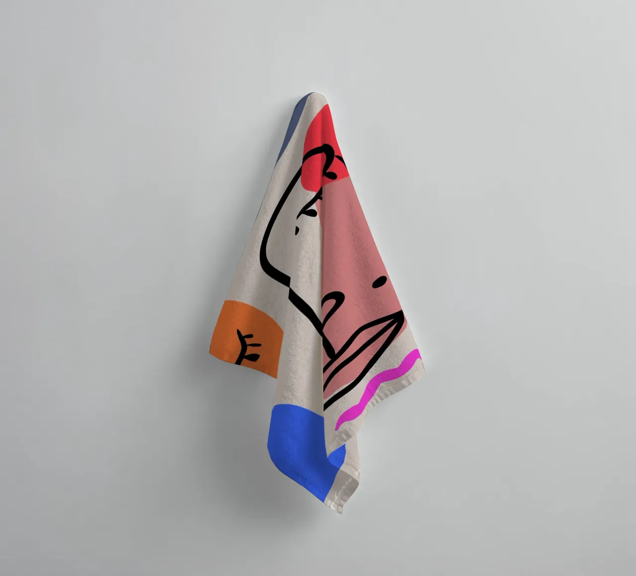 Hushed Reflections badhanddoek van Mike Leymi