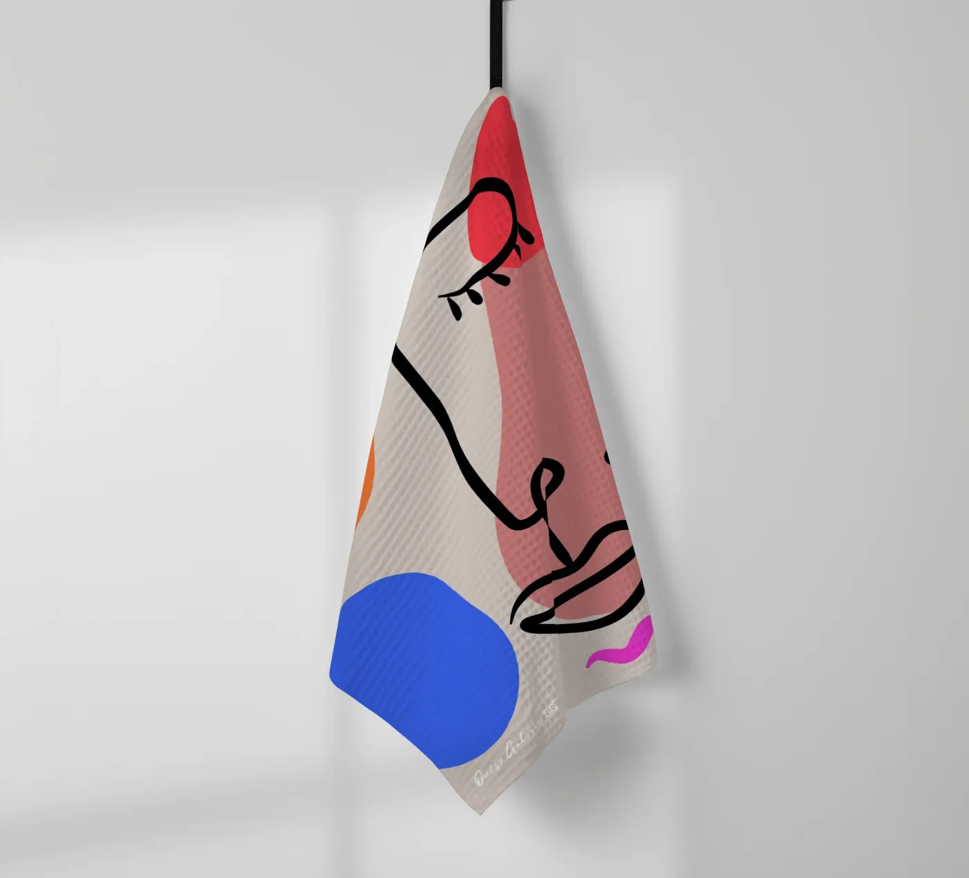 Hushed Reflections tea towel by Mike Leymi