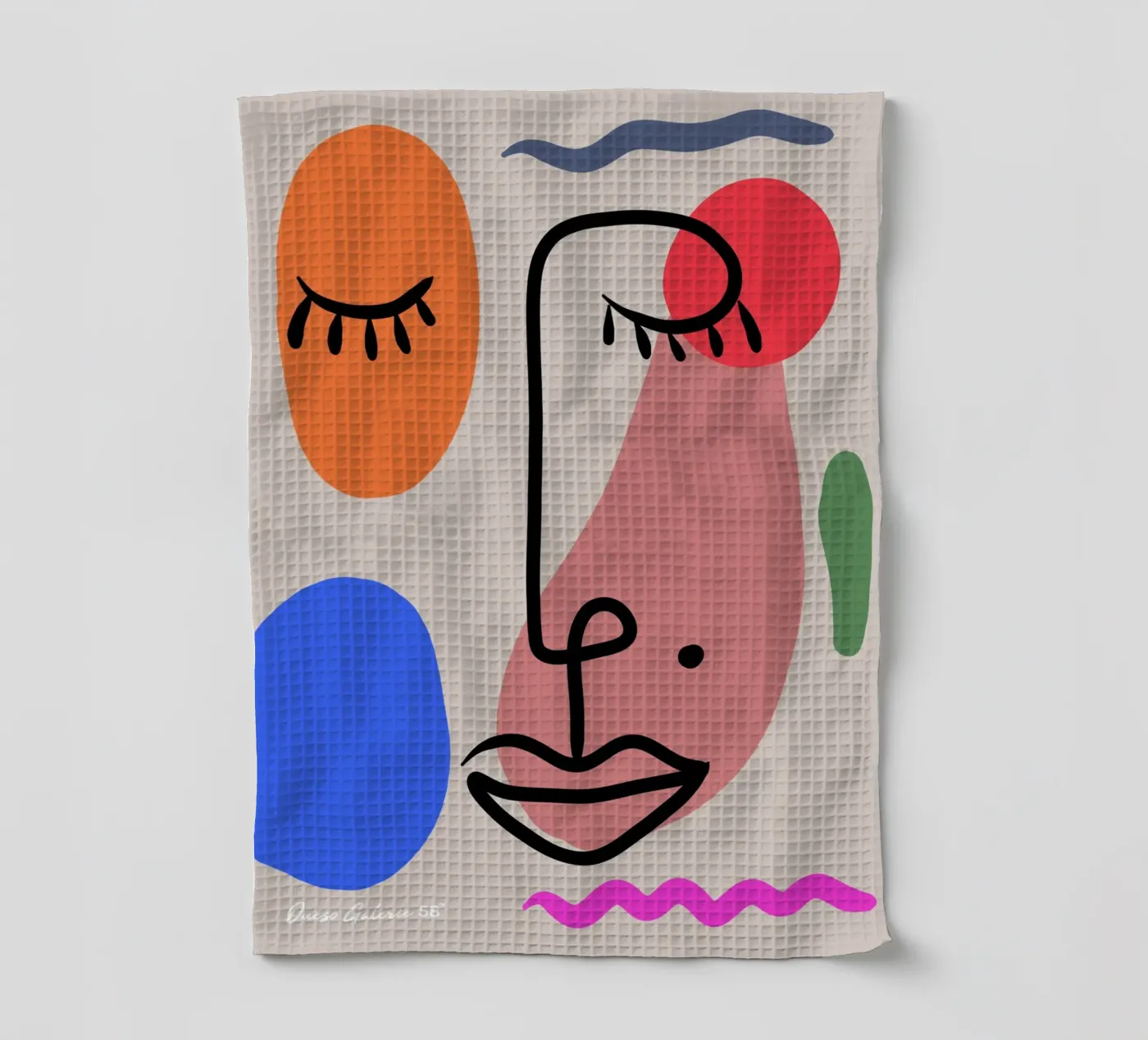 Hushed Reflections tea towel by Mike Leymi