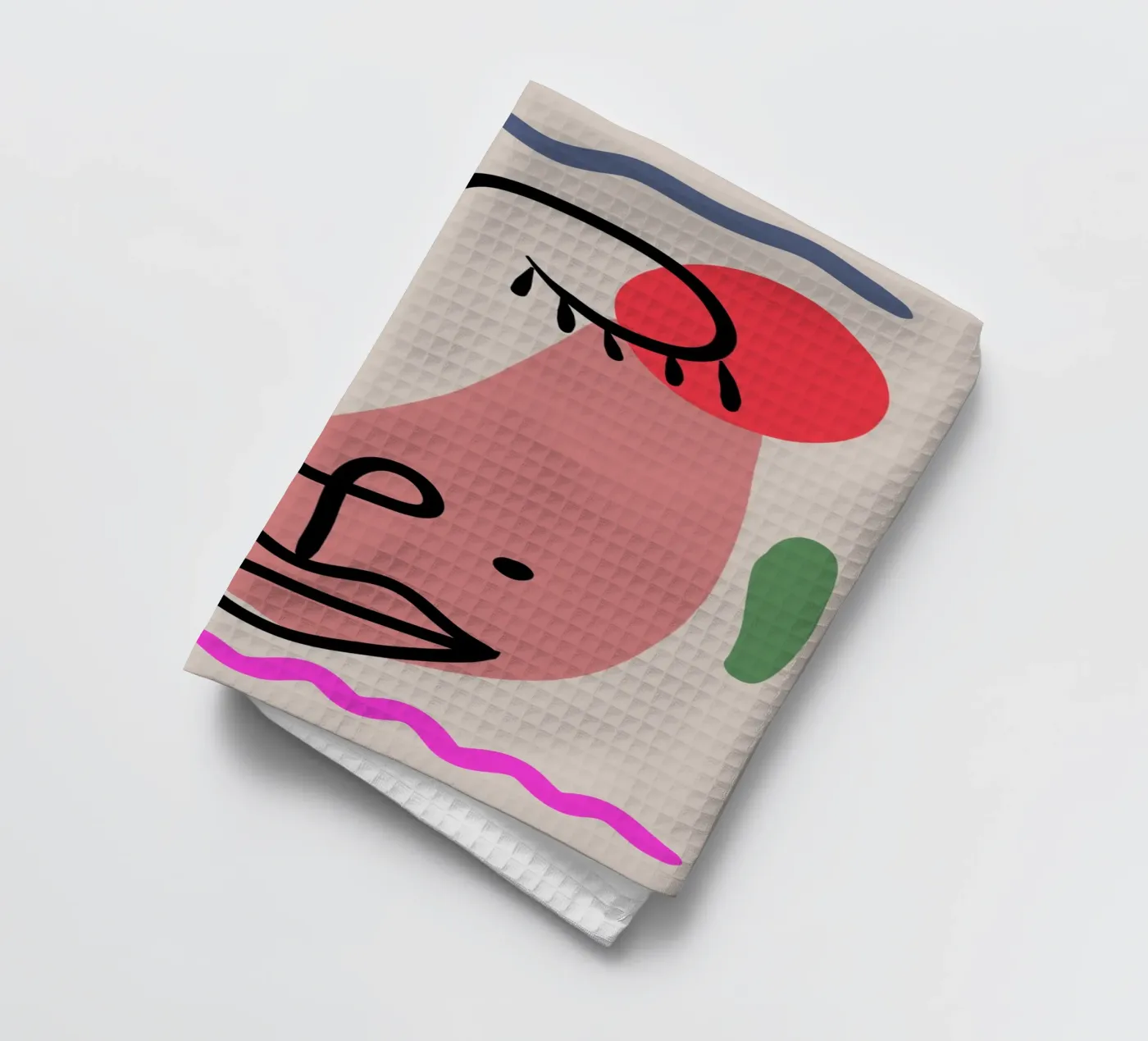 Hushed Reflections tea towel by Mike Leymi