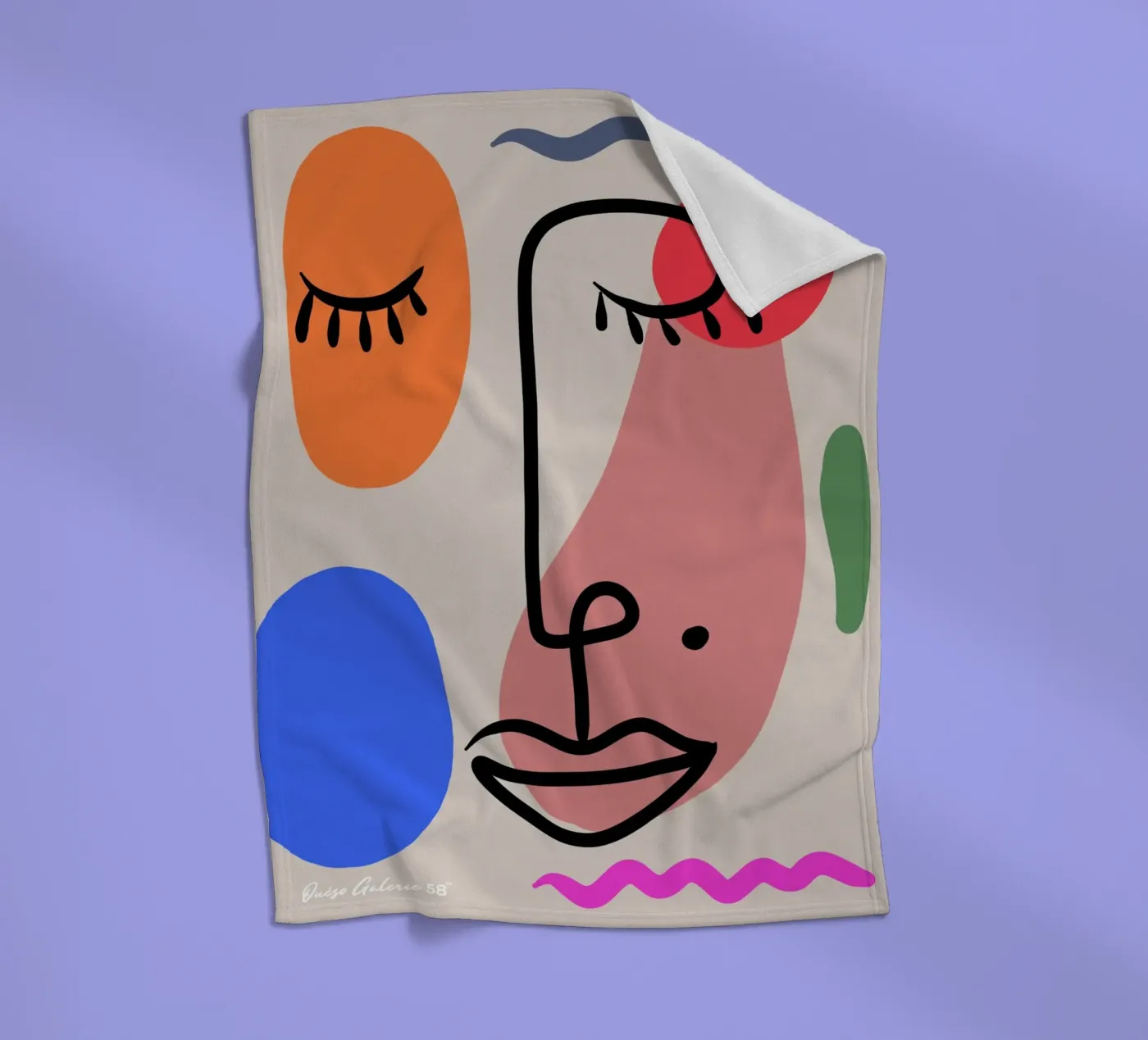 Hushed Reflections fleece blanket by Mike Leymi