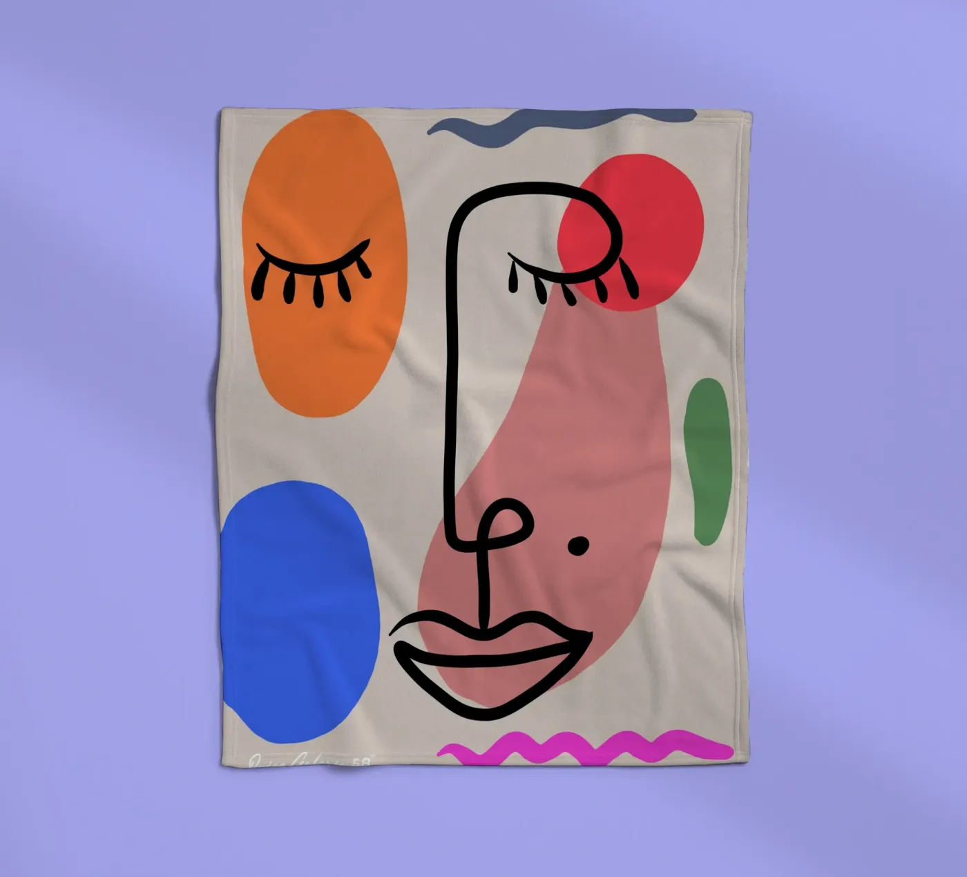 Hushed Reflections fleece blanket by Mike Leymi