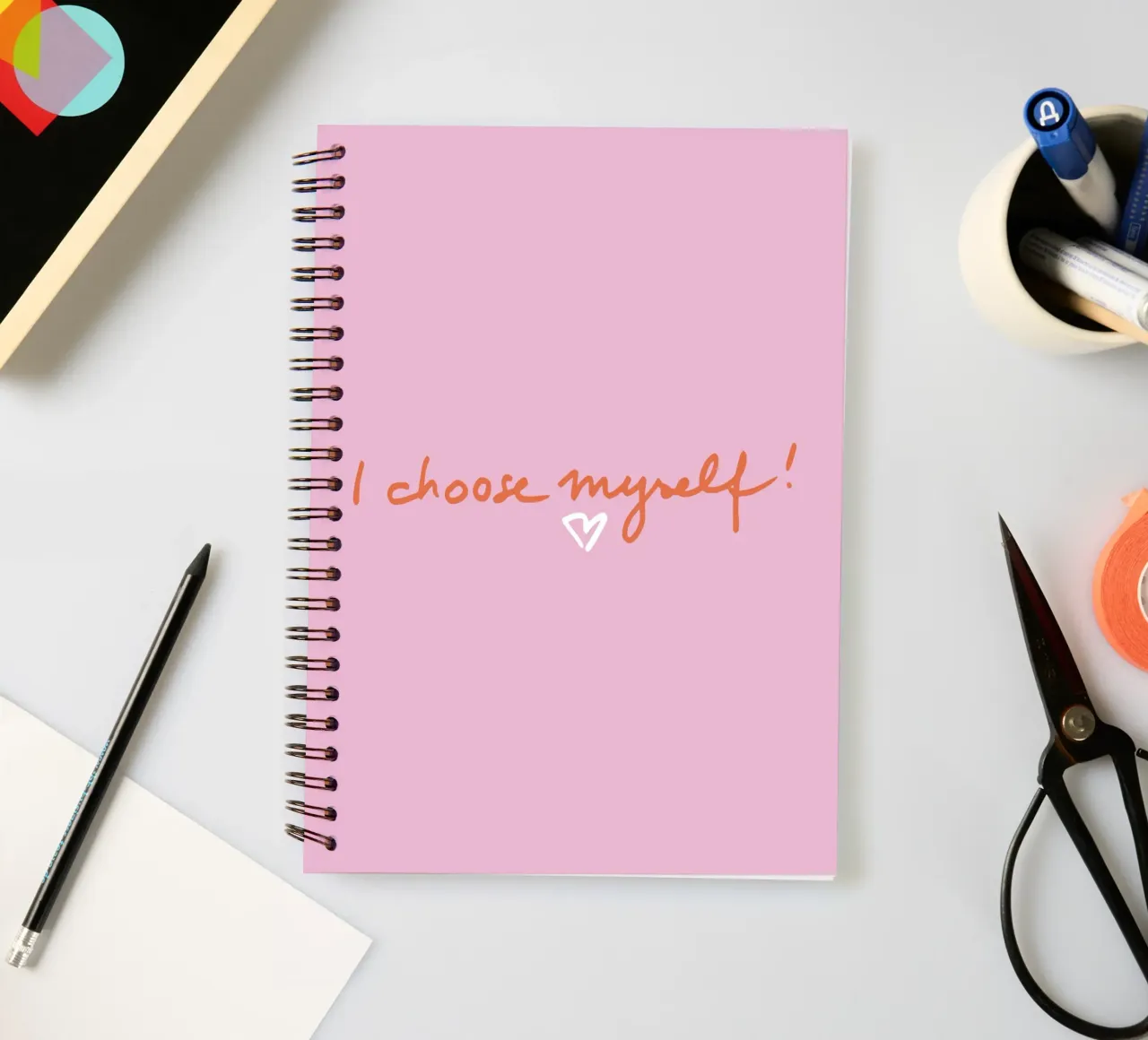 I choose myself 2 spiral notebook by Studio Memb