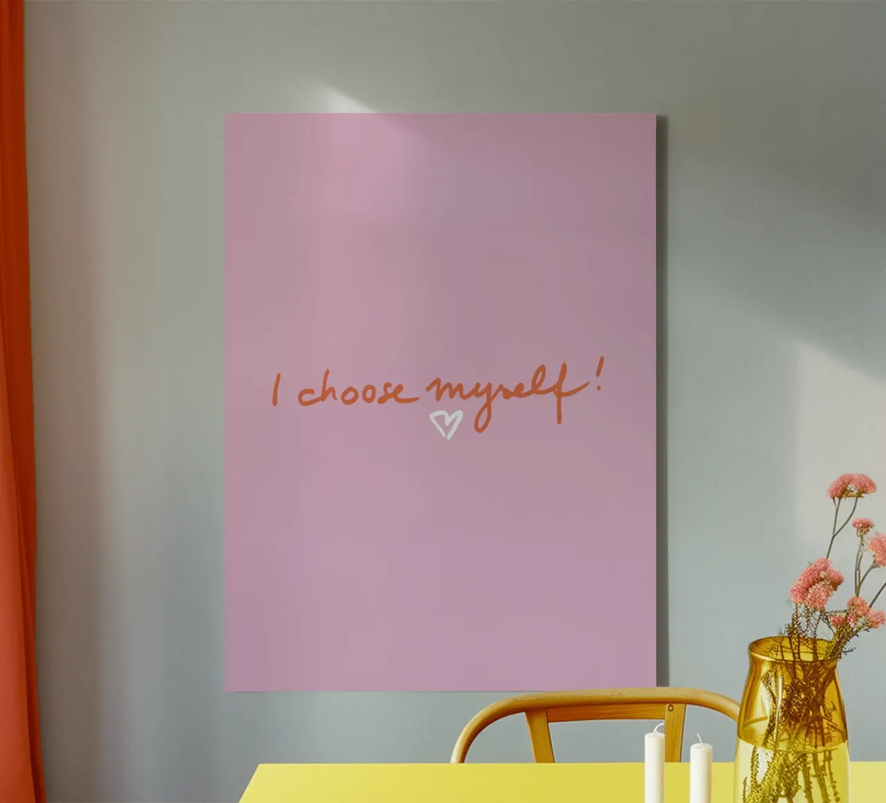 I choose myself 2 tela con Cornice a cassetta da Studio Memb