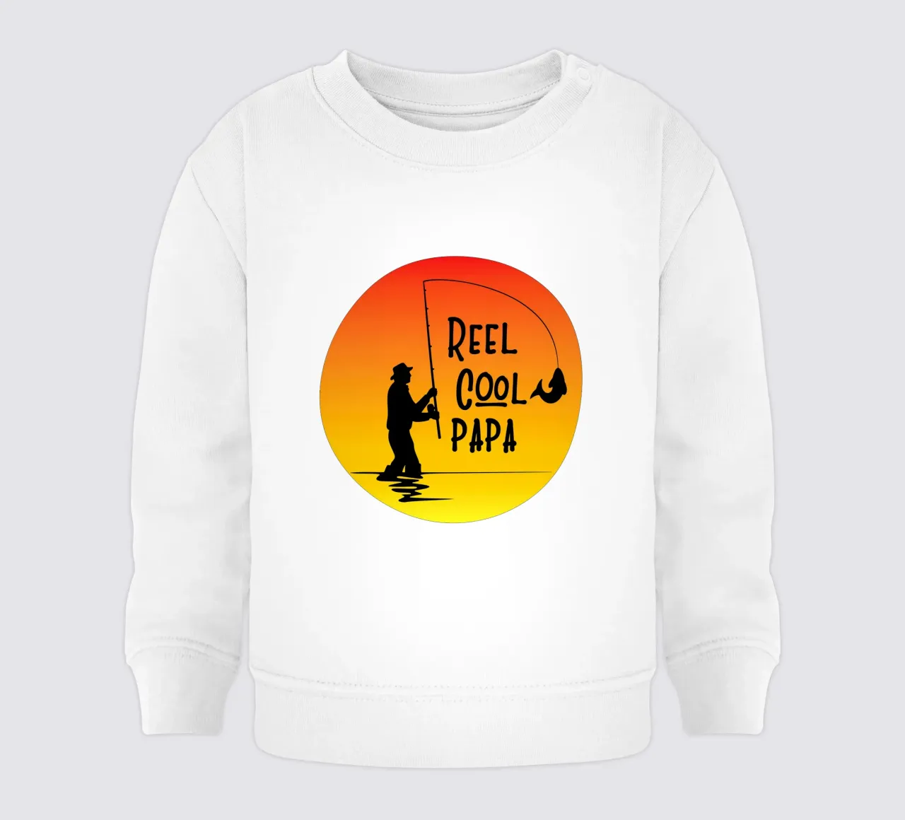 Reel cool papa retro design felpa neonato da vickeyroads