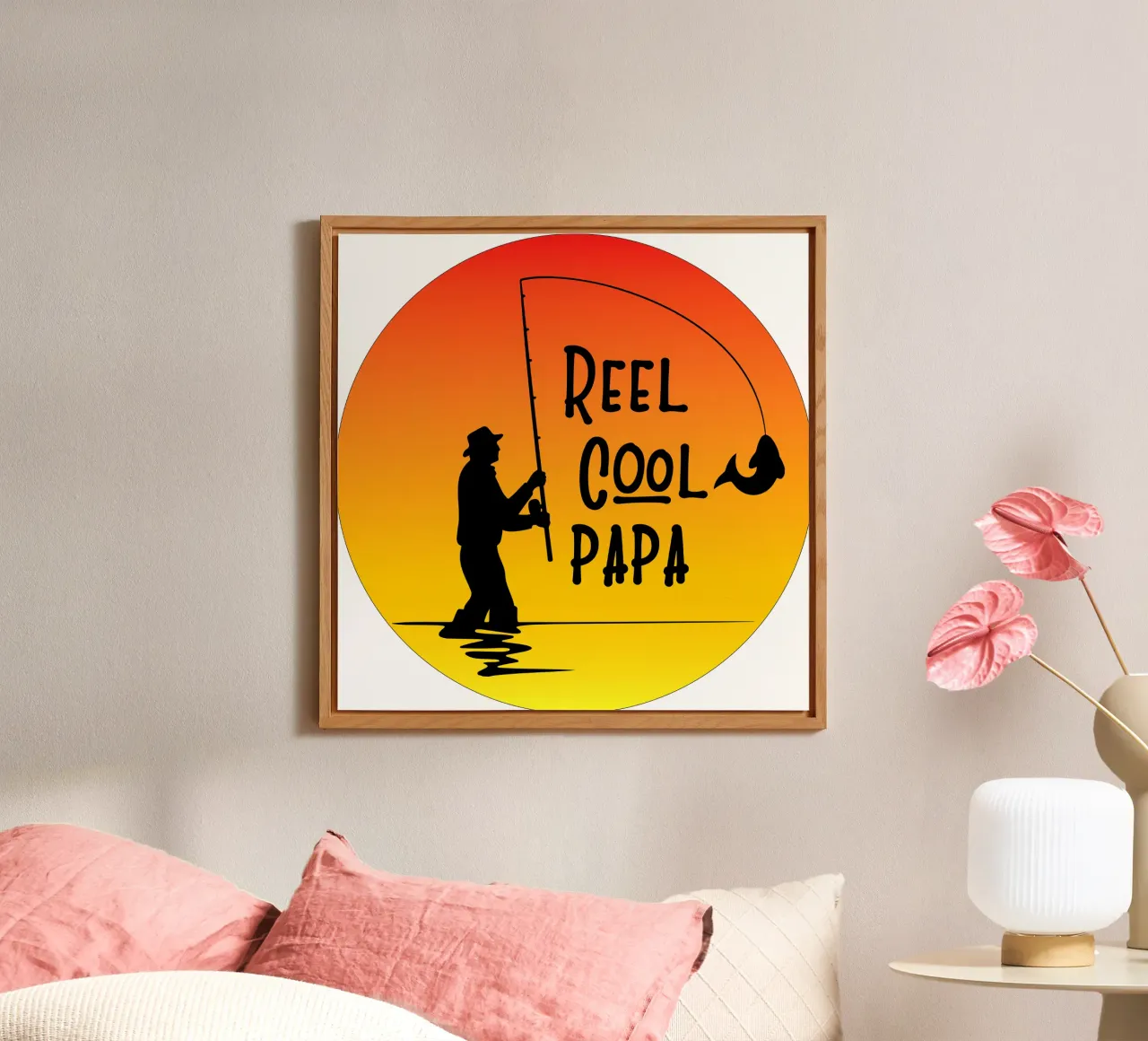 Reel cool papa retro design alluminio dibond da vickeyroads