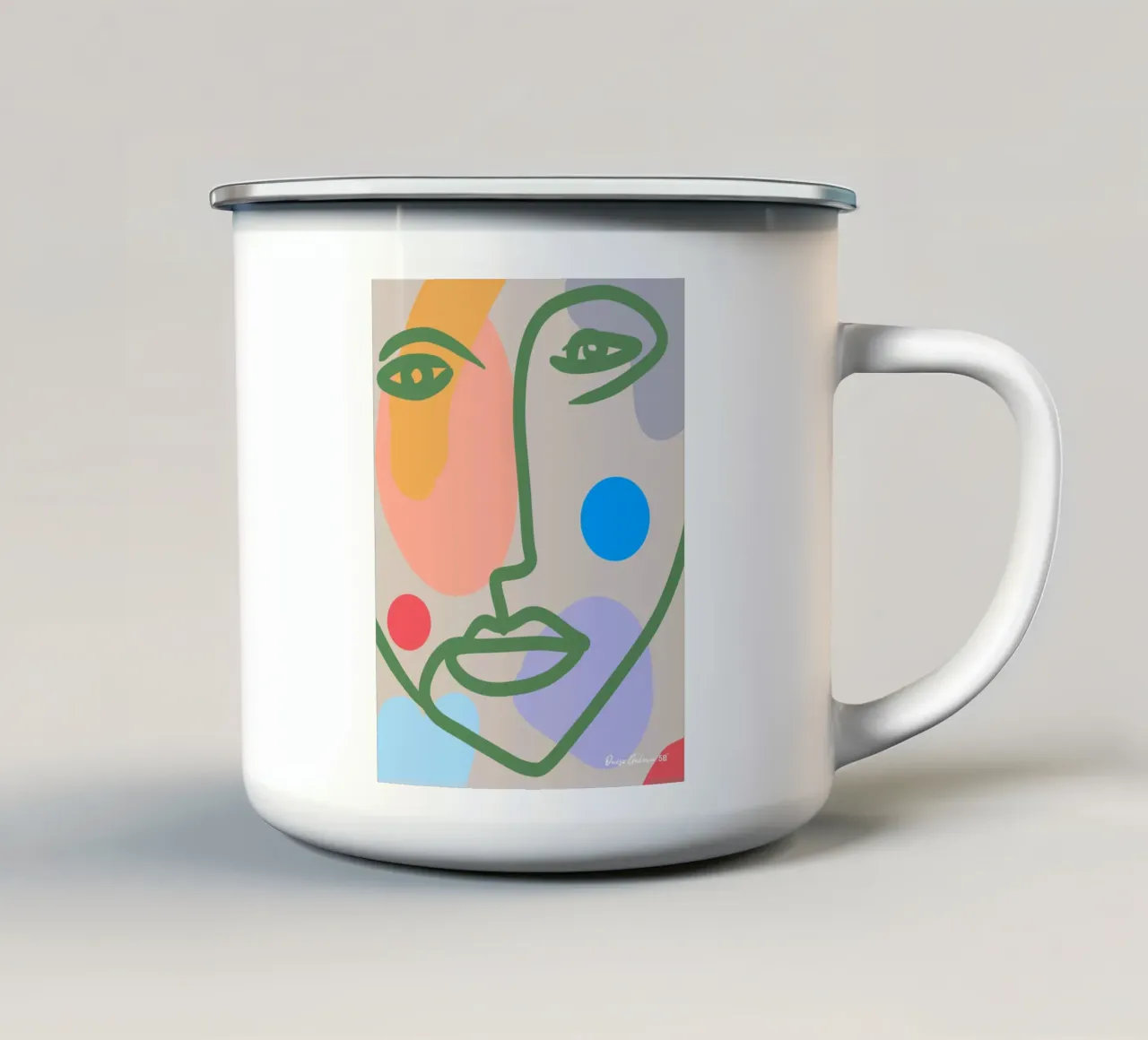 Tender Skies tazza in smalto da Mike Leymi