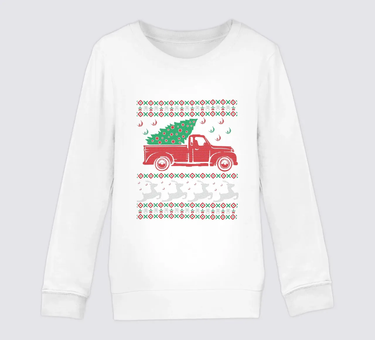 Festive sweater design felpa bambino da edsonramosart