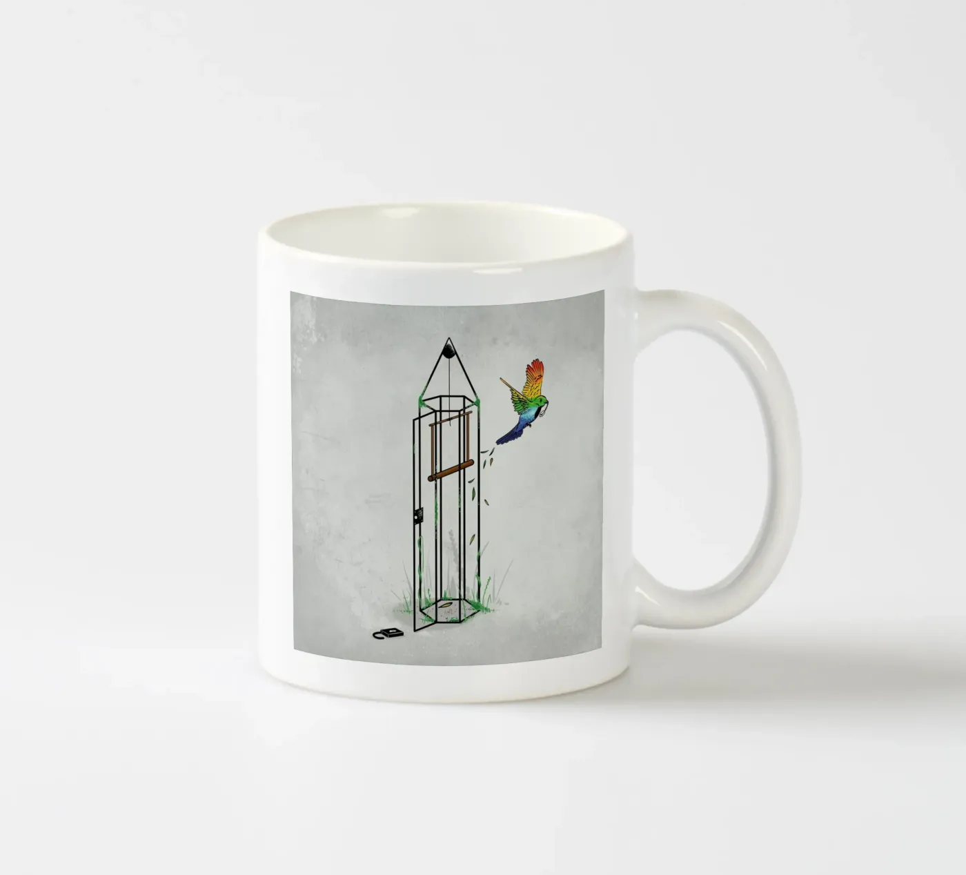 Freedom ceramic mug by Robert Richter