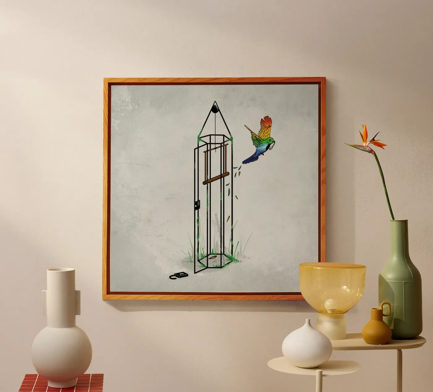 Freedom acryl van Robert Richter