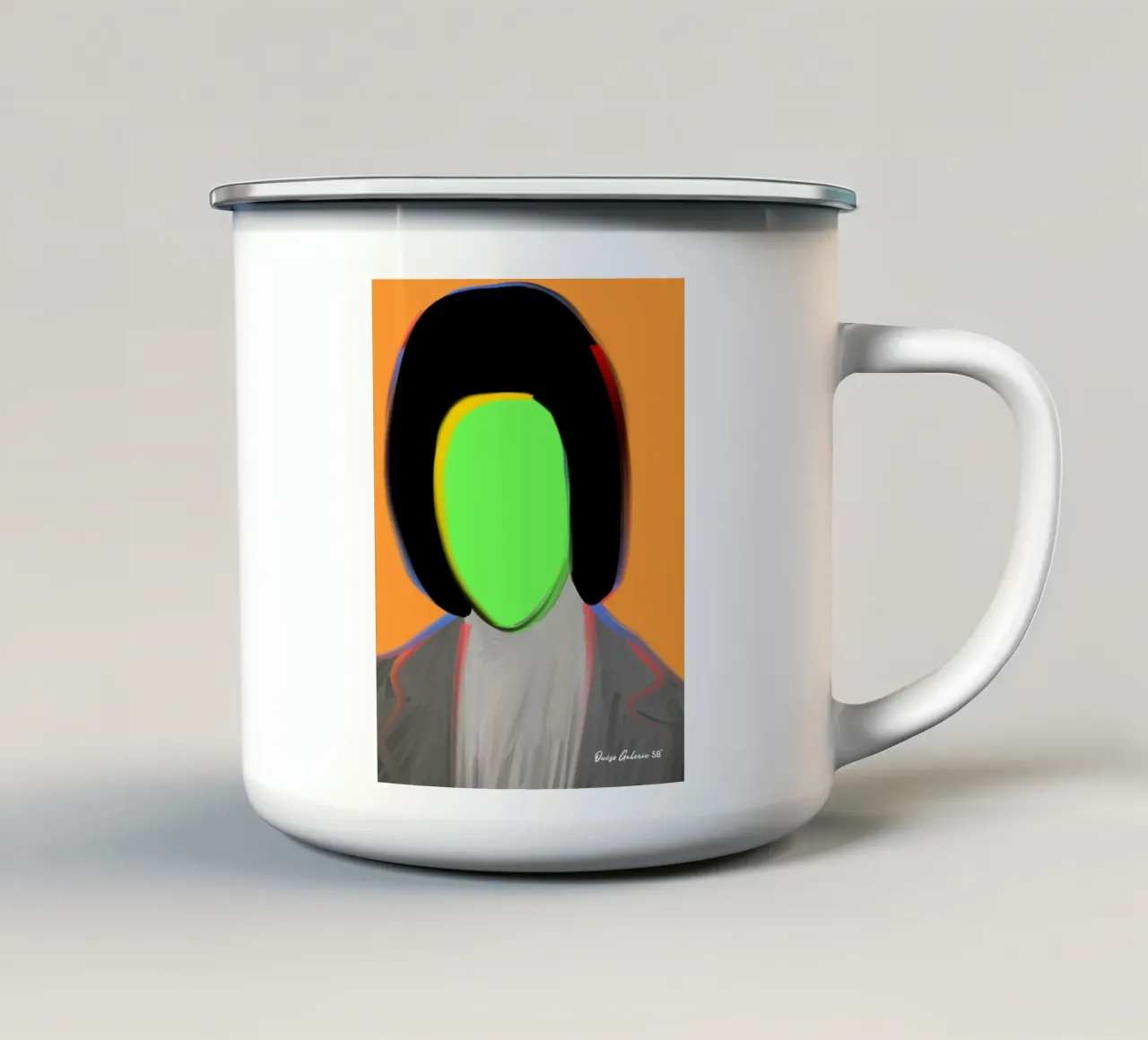Golden Murmur tazza in smalto da Mike Leymi