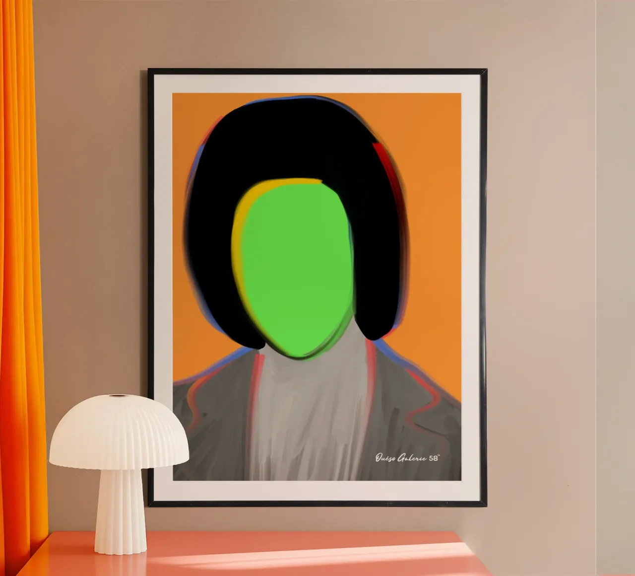 Golden Murmur poster con telaio in legno da Mike Leymi