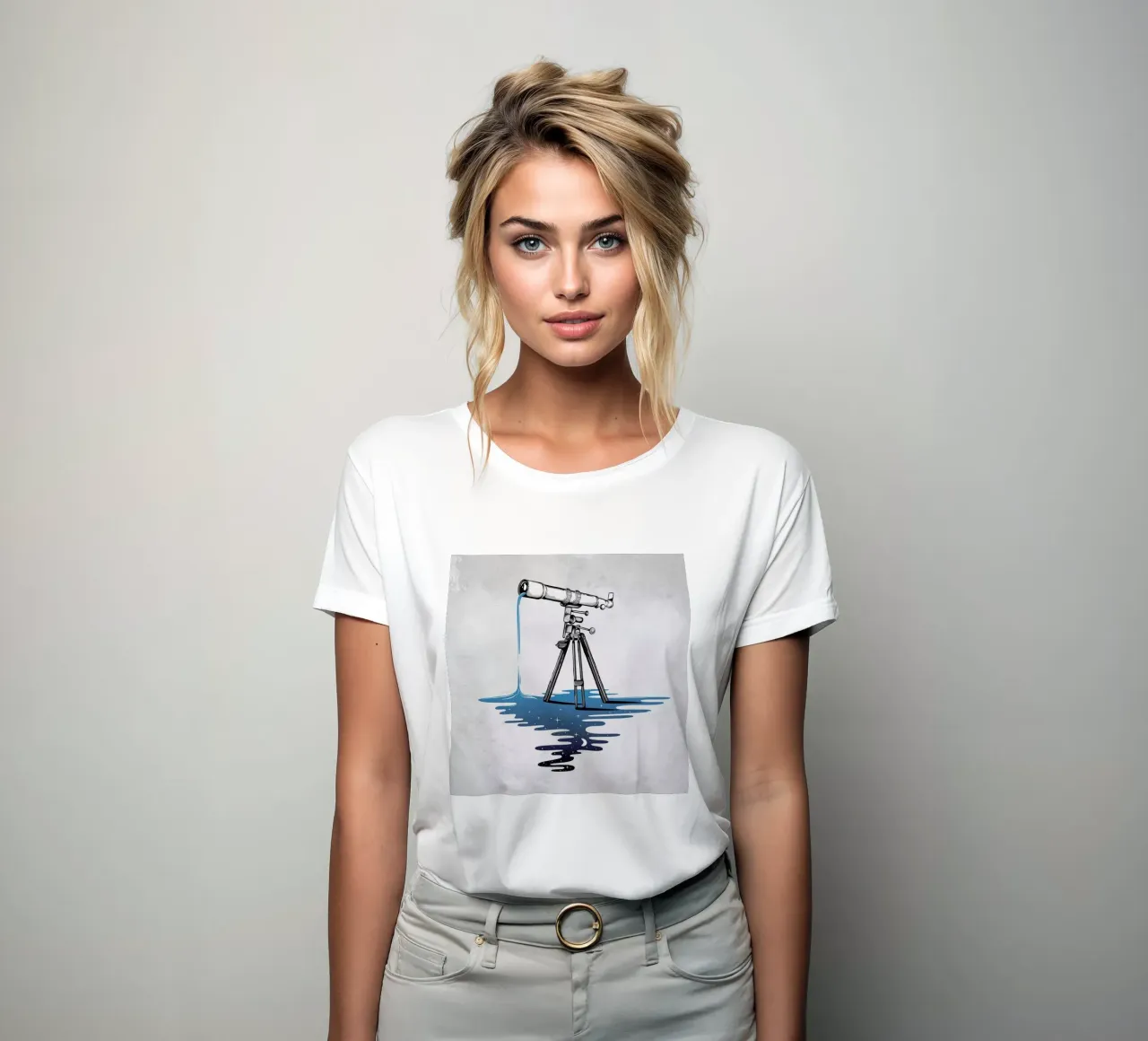 Liquid Universe women's fitted t-shirt by Robert Richter