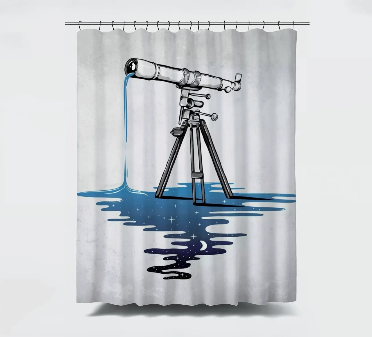 Liquid Universe shower curtain by Robert Richter