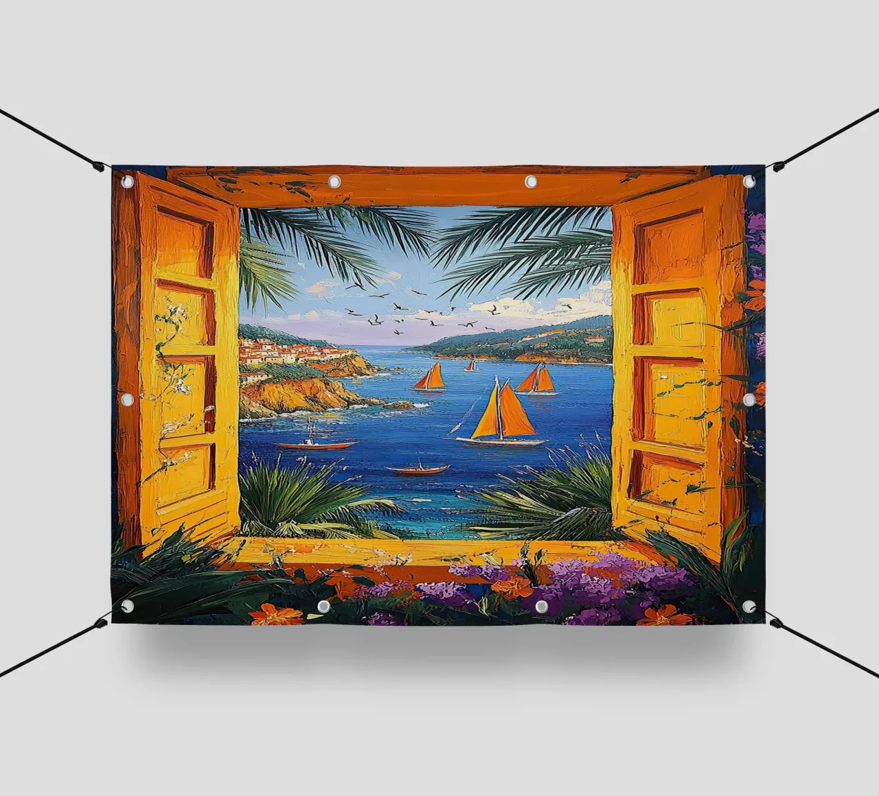 Libertà oltre la cornice telo in pvc da Nikis Art Studio