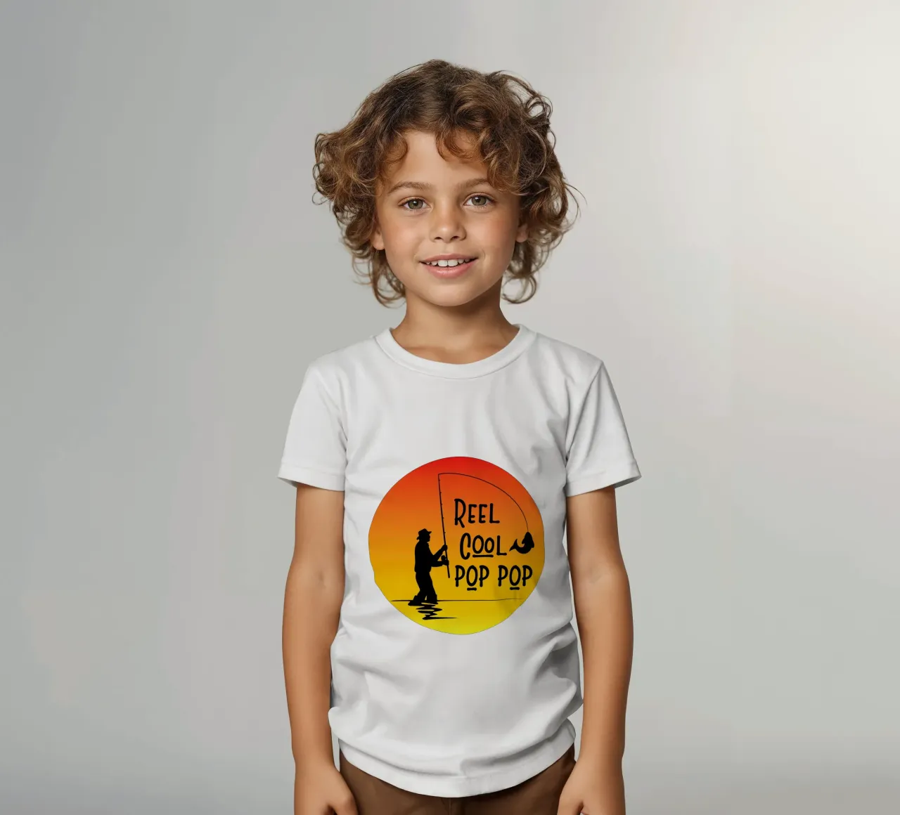 Design retrò pop pop pop cool Reel t-shirt bambini da vickeyroads