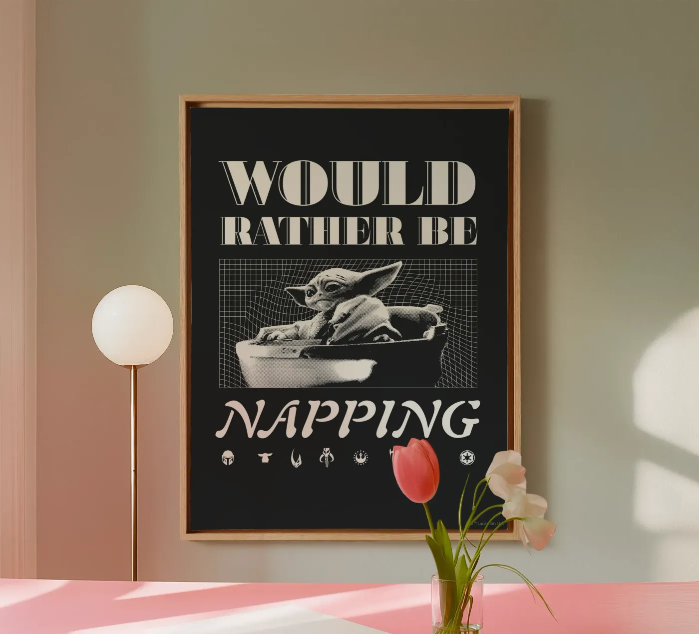 WOULD RATHER BE NAPPING canvas van Star Wars