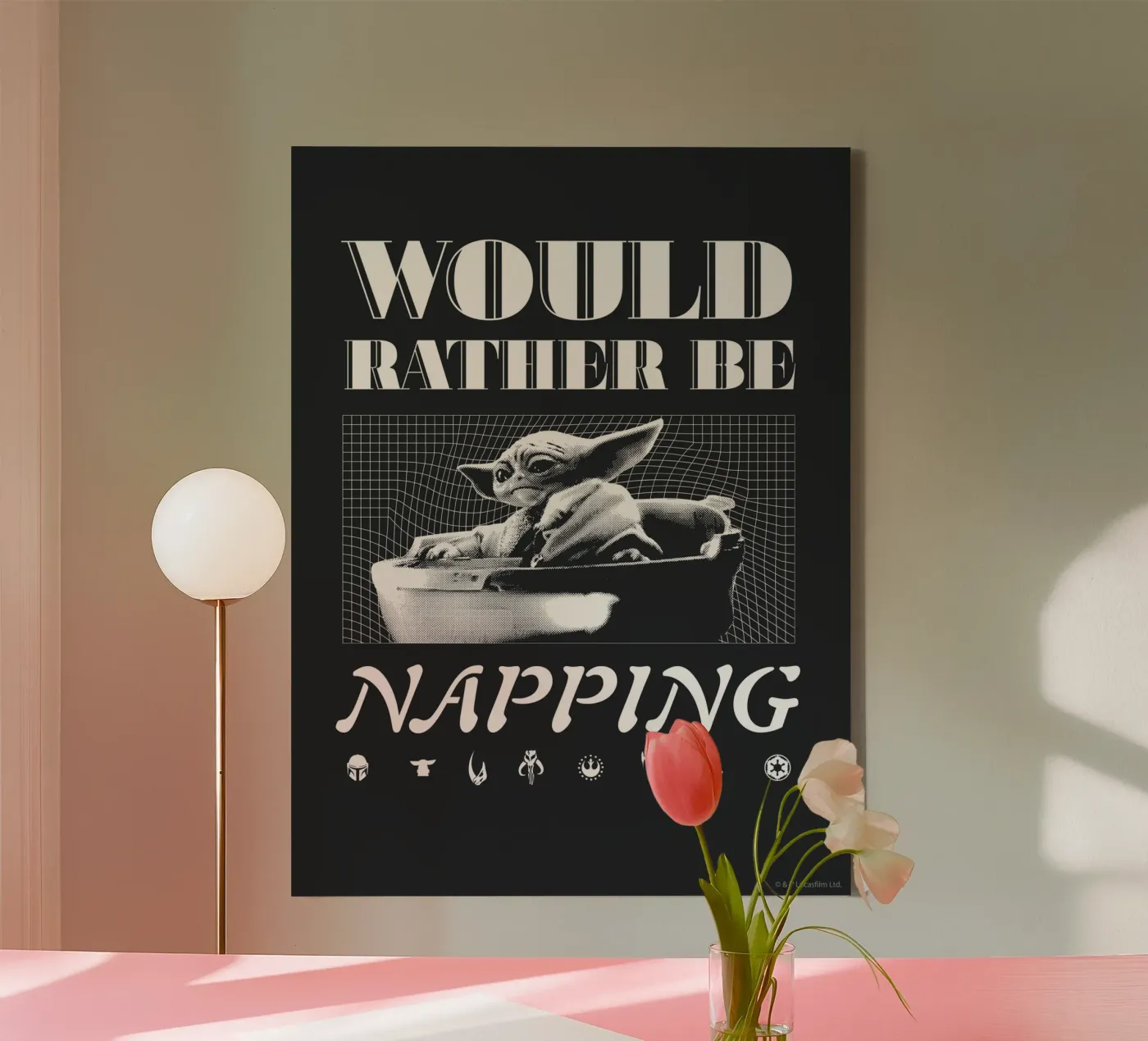 WOULD RATHER BE NAPPING canvas van Star Wars