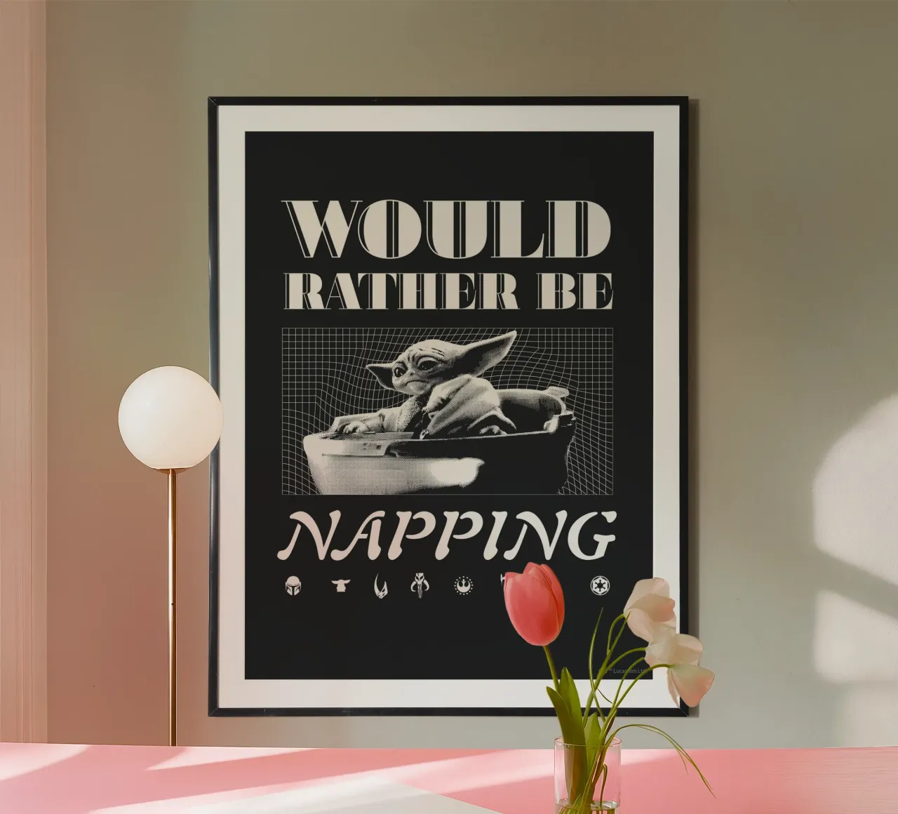 WOULD RATHER BE NAPPING carta hahnemühle da Star Wars