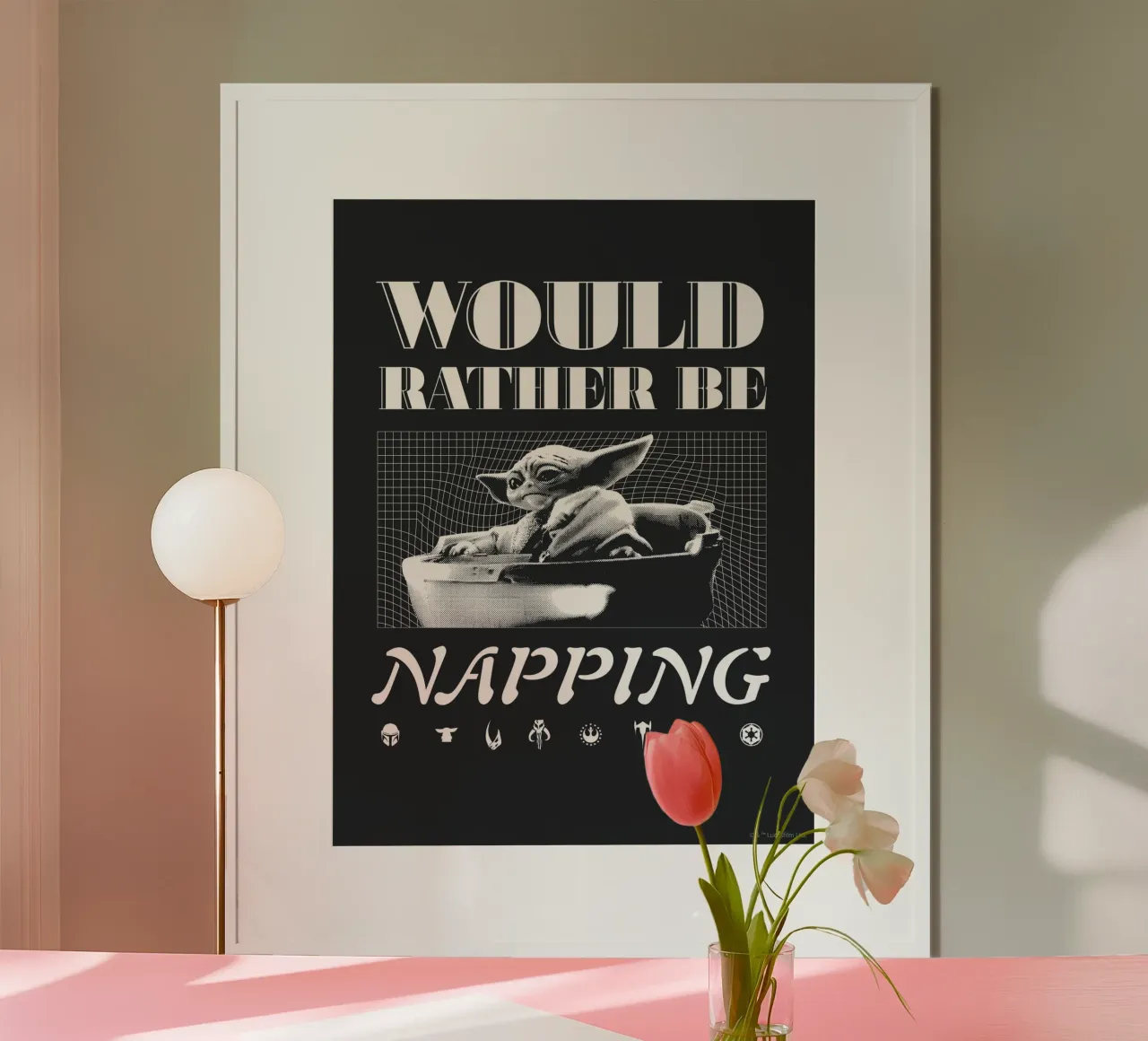 WOULD RATHER BE NAPPING carta hahnemühle da Star Wars