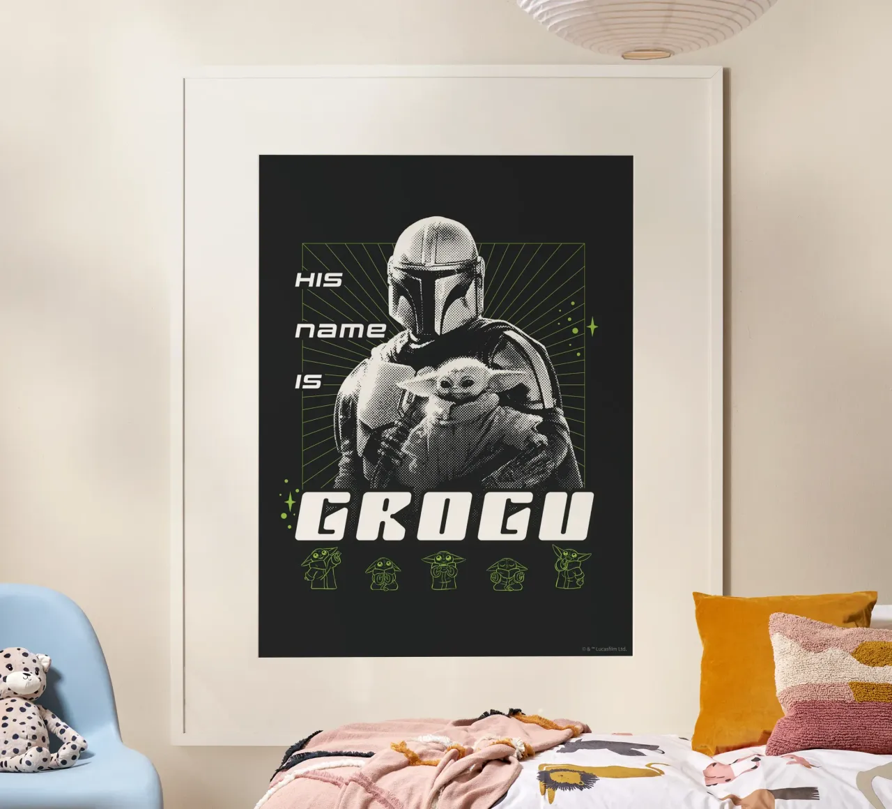 HIS NAME IS GROGU carta hahnemühle da Star Wars