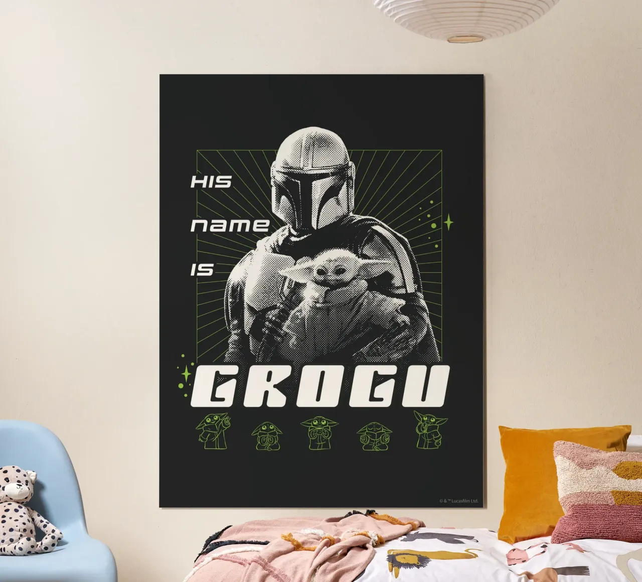 HIS NAME IS GROGU Poster von Star Wars
