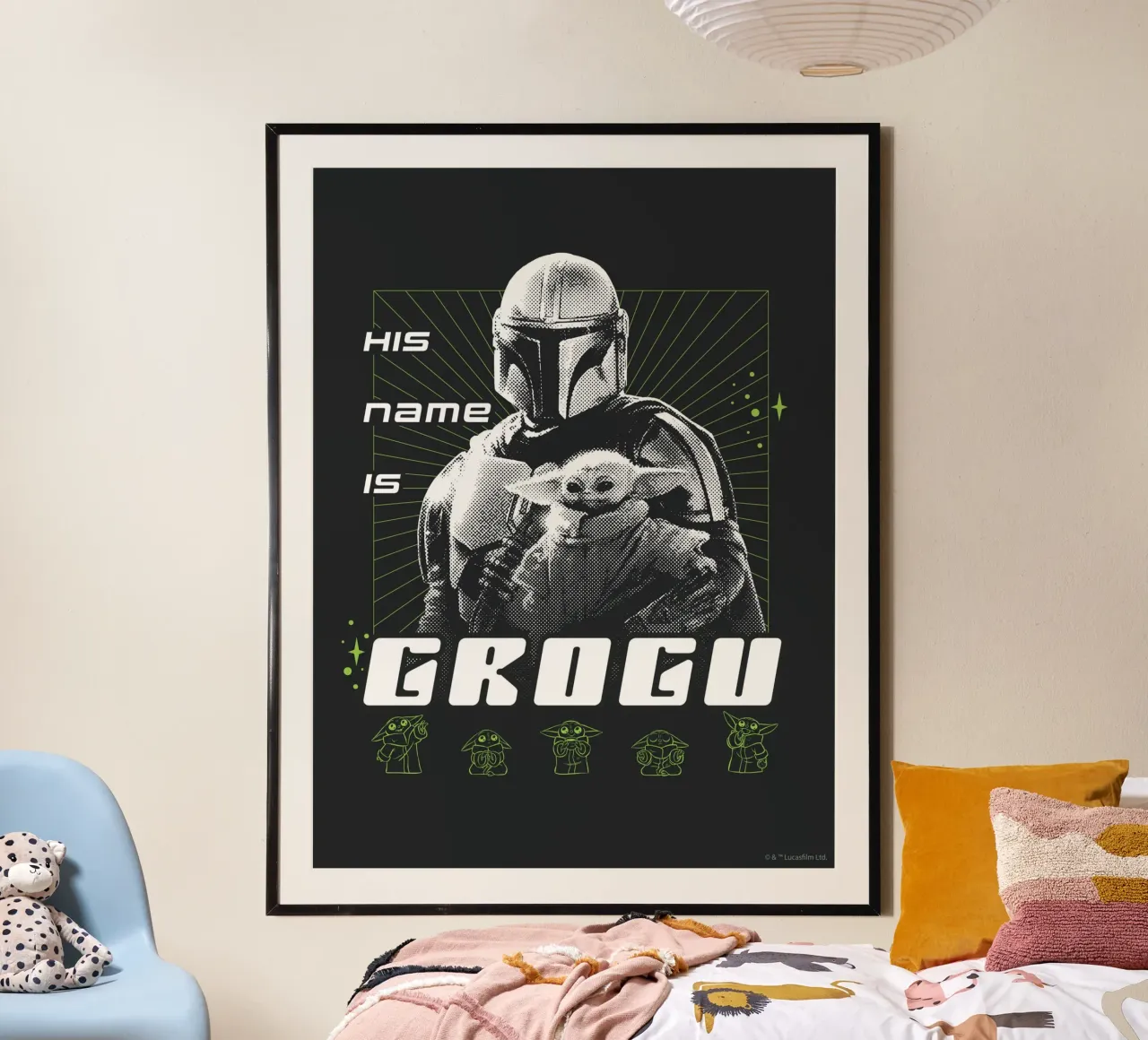 HIS NAME IS GROGU carta hahnemühle da Star Wars