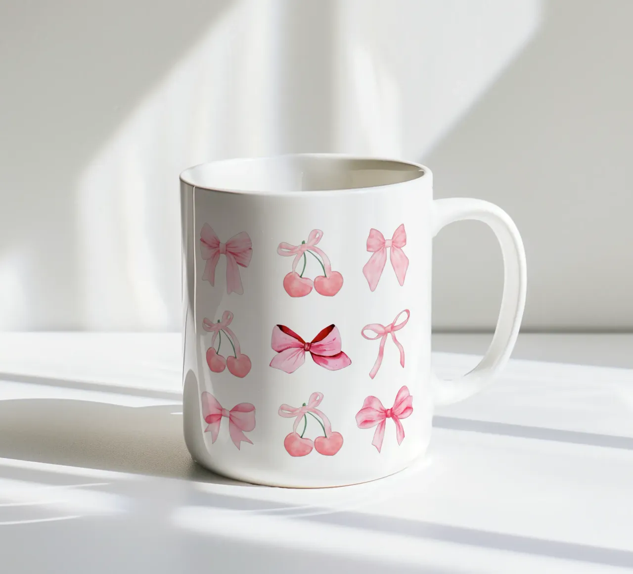 Coquette Bows and Cherries tazza in ceramica da Little Lola