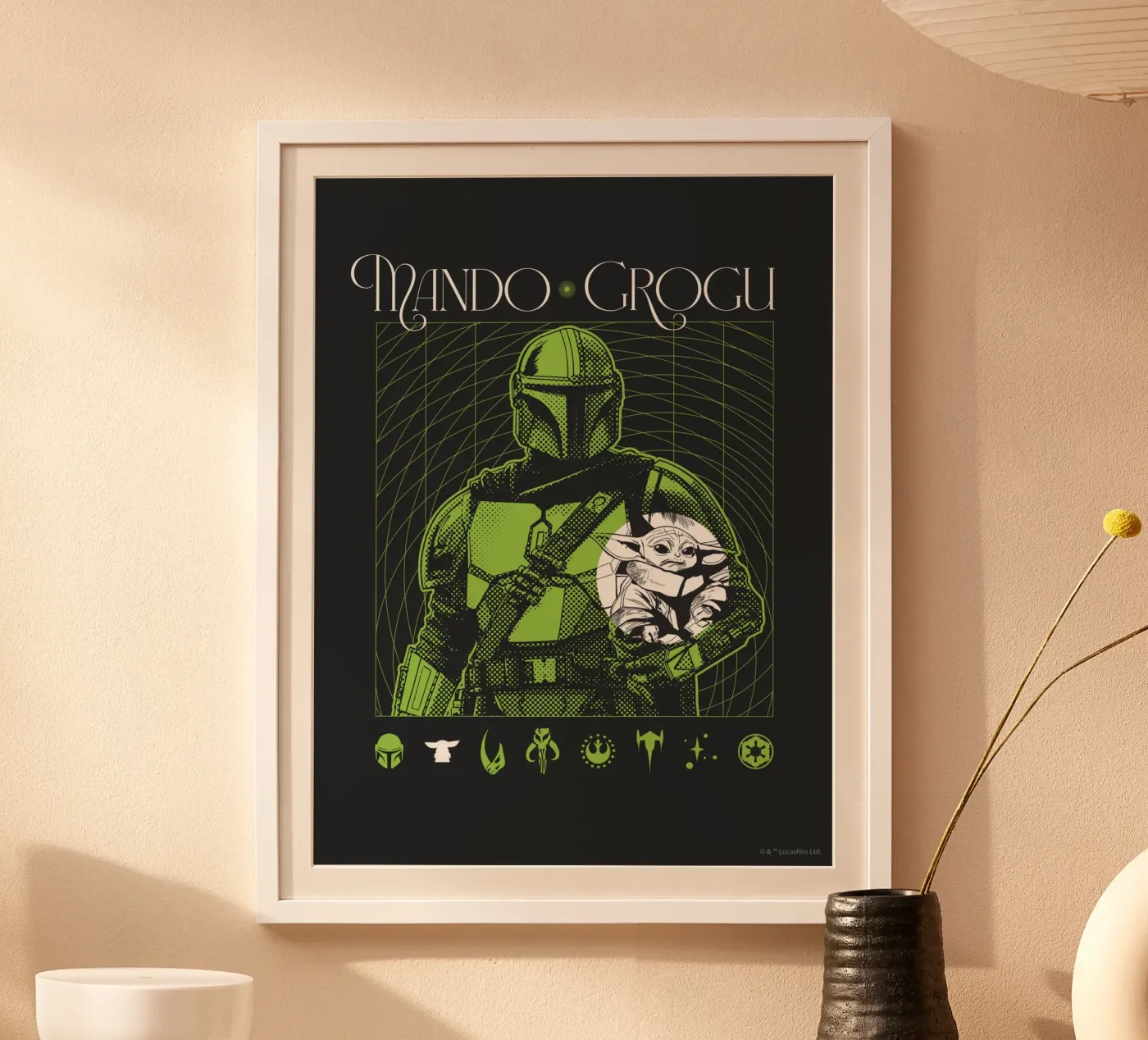 MANDO x GROGU poster da Star Wars