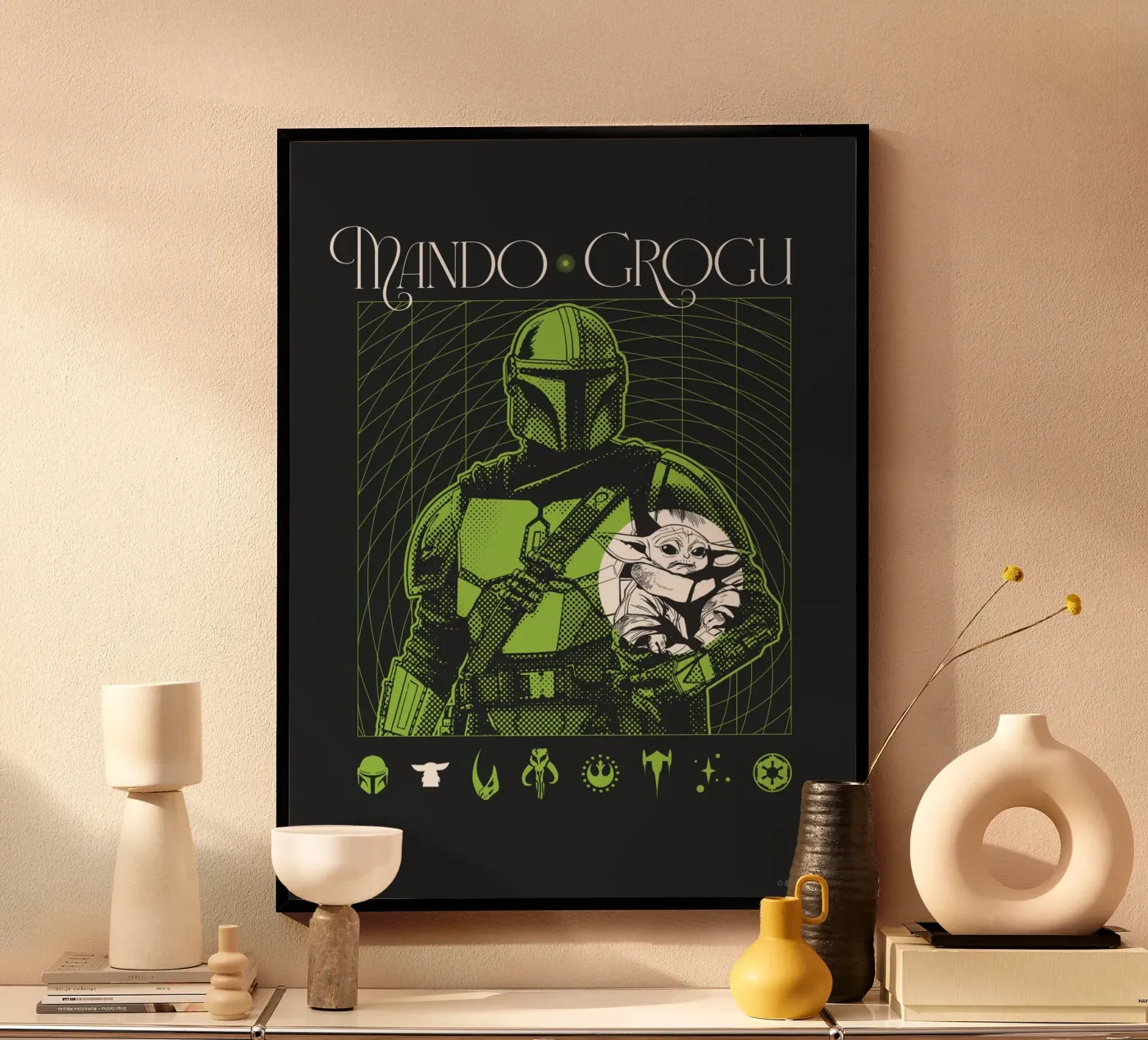 MANDO x GROGU poster da Star Wars