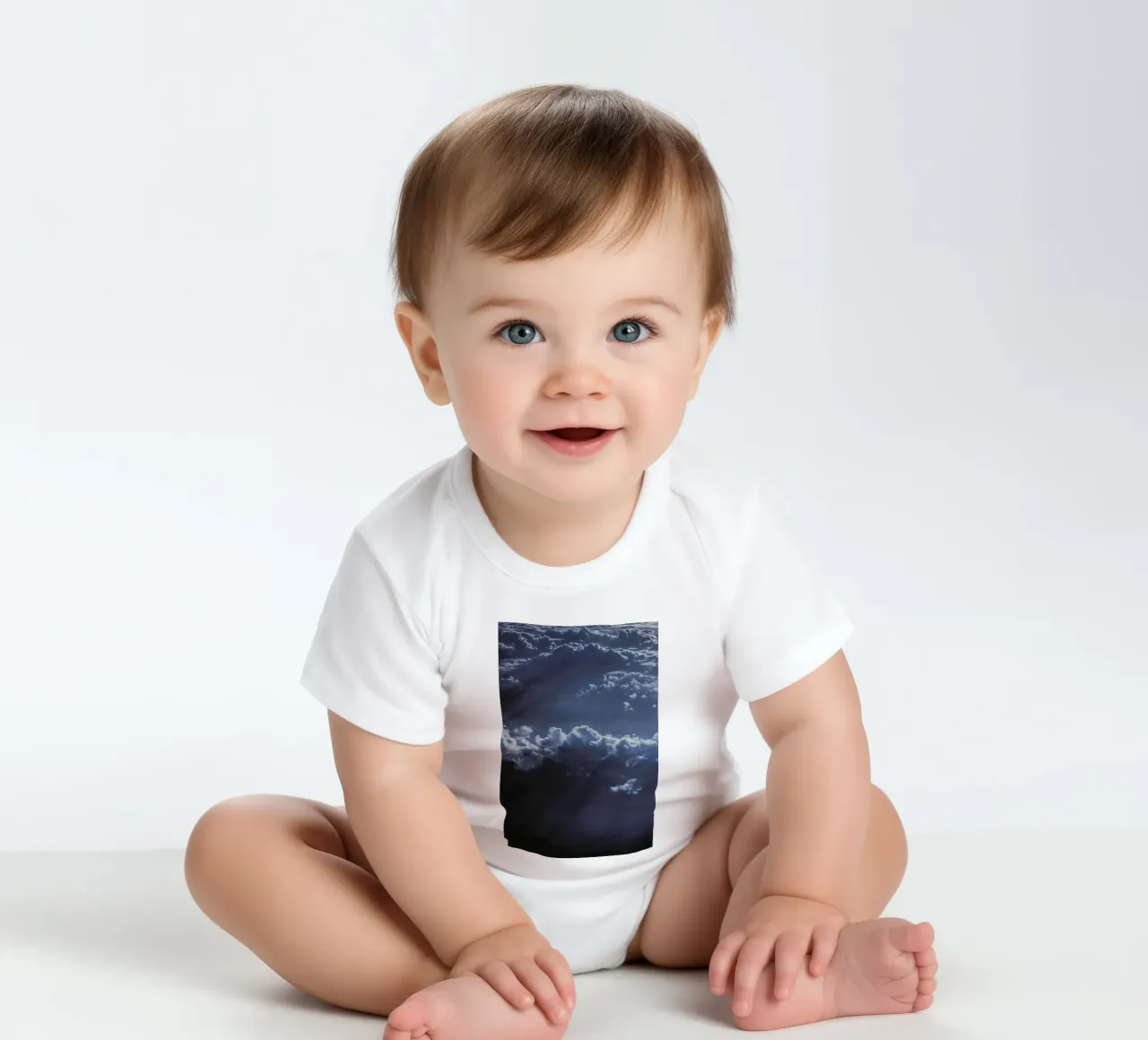 The Ray body neonato maniche corte da Pale Grain