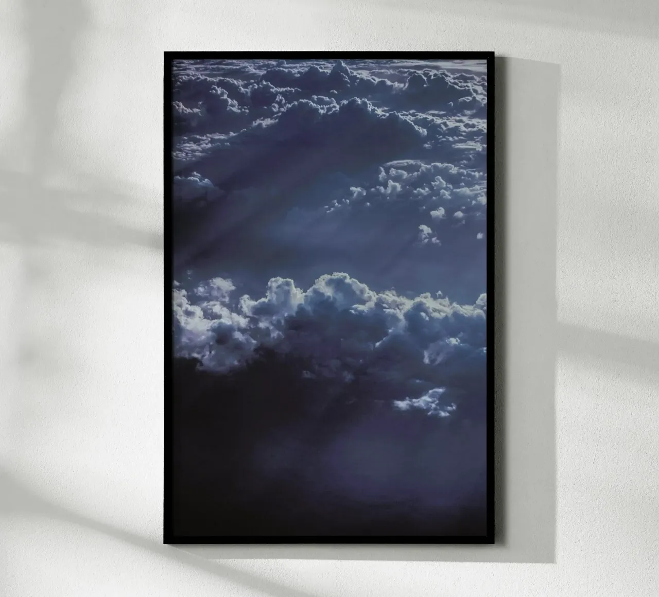 The Ray poster con telaio in alluminio da Pale Grain