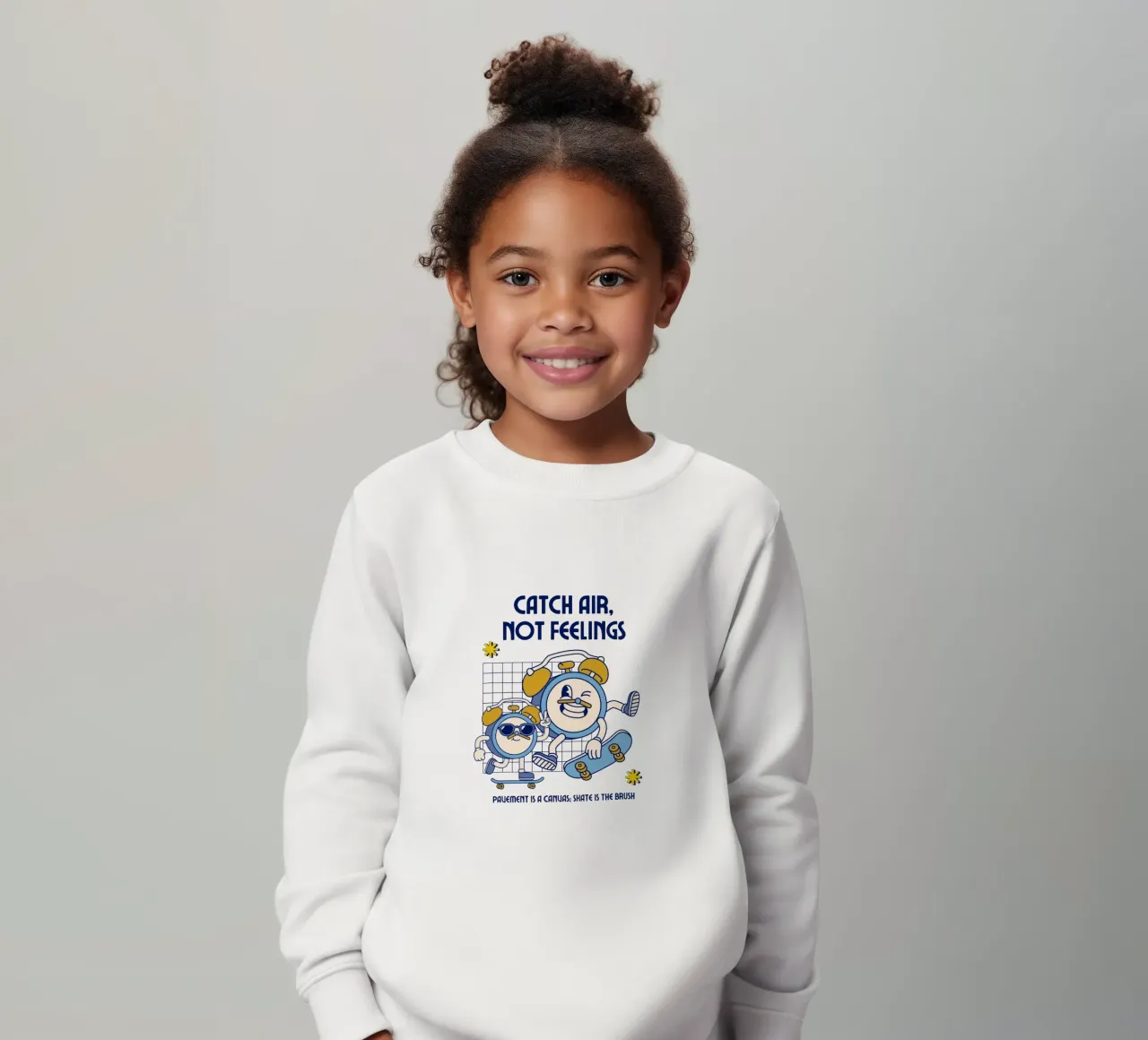 CATCH AIR NOT FEELINGS Kinder Sweatshirt von Einfach Uebel