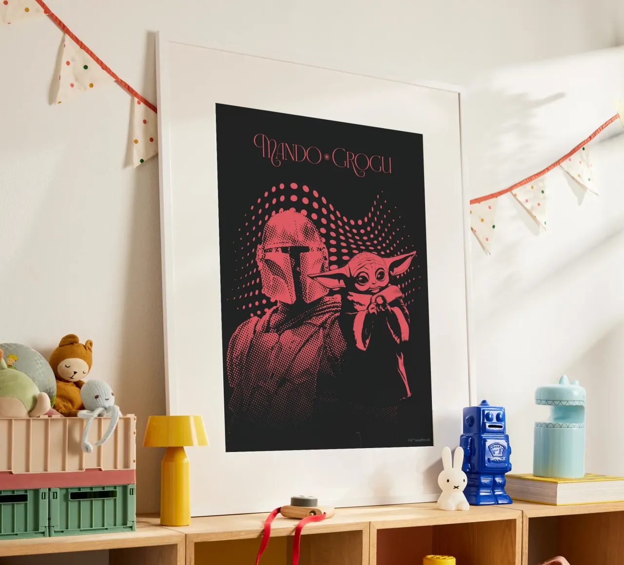 MANDO x GROGU carta hahnemühle da Star Wars