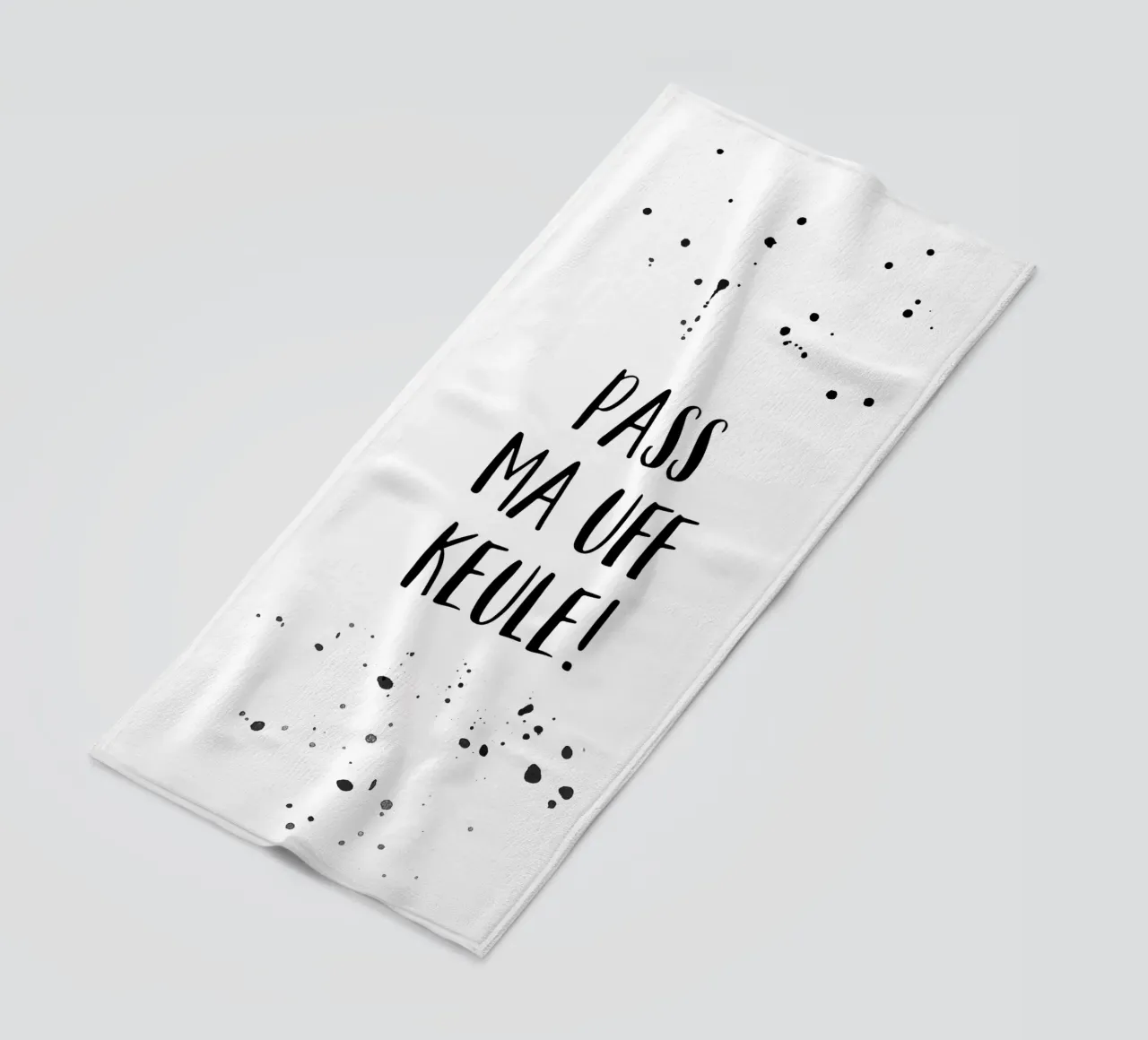 Berliner Schnauze PASS MA UFF KEULE telo mare da Melanie Viola