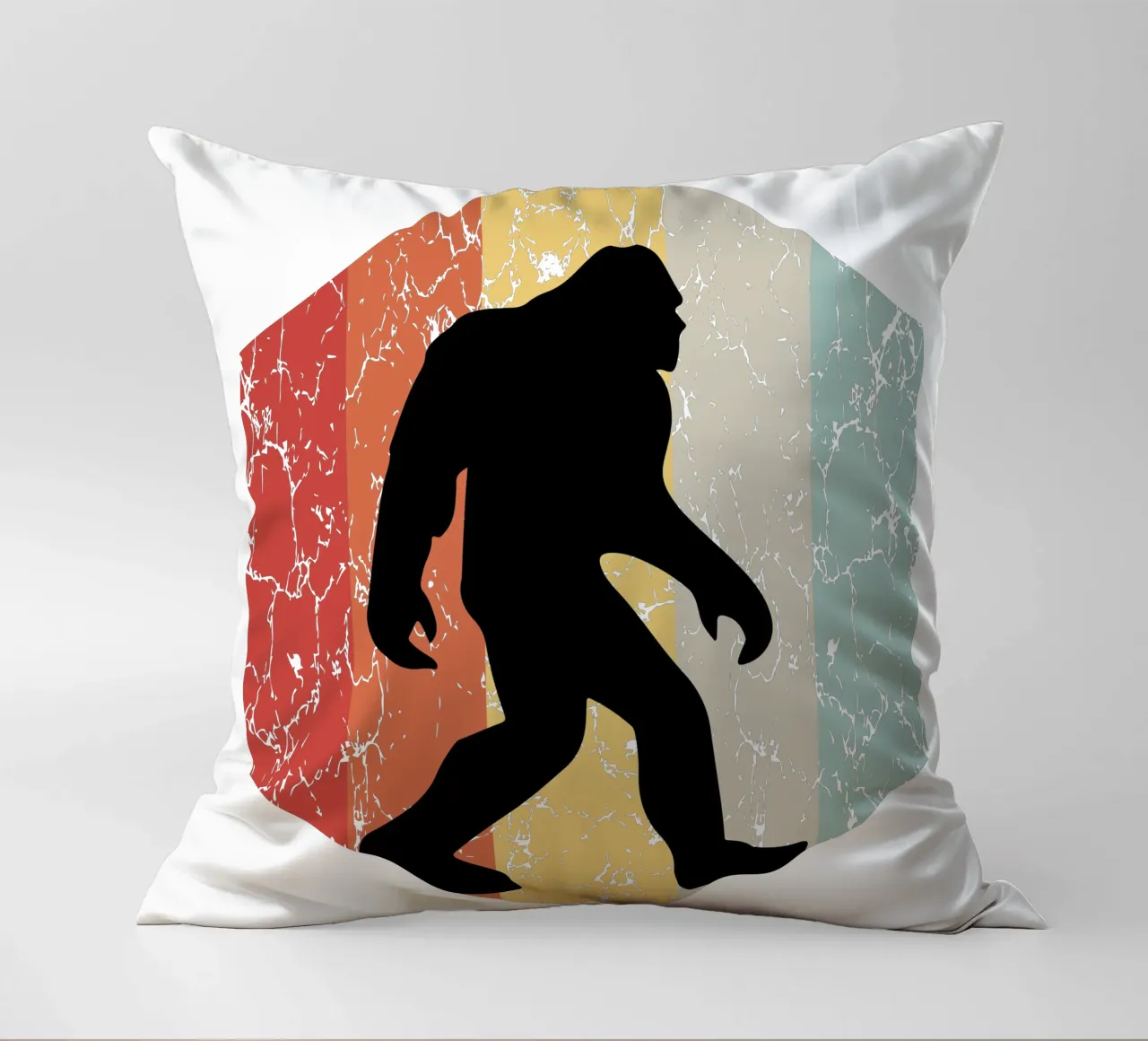 Bigfoot design retrò cuscino da vickeyroads