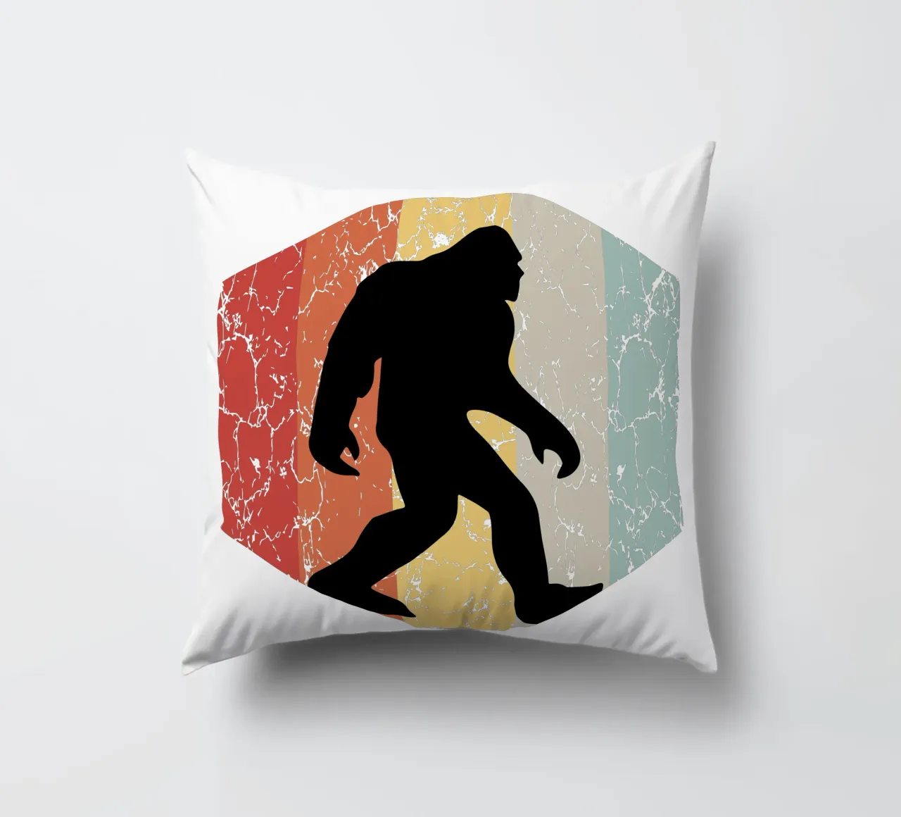 Bigfoot design retrò cuscino da vickeyroads