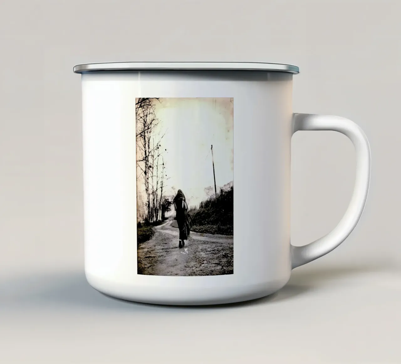 Pop Off taza de esmalte de Sophie Etchart