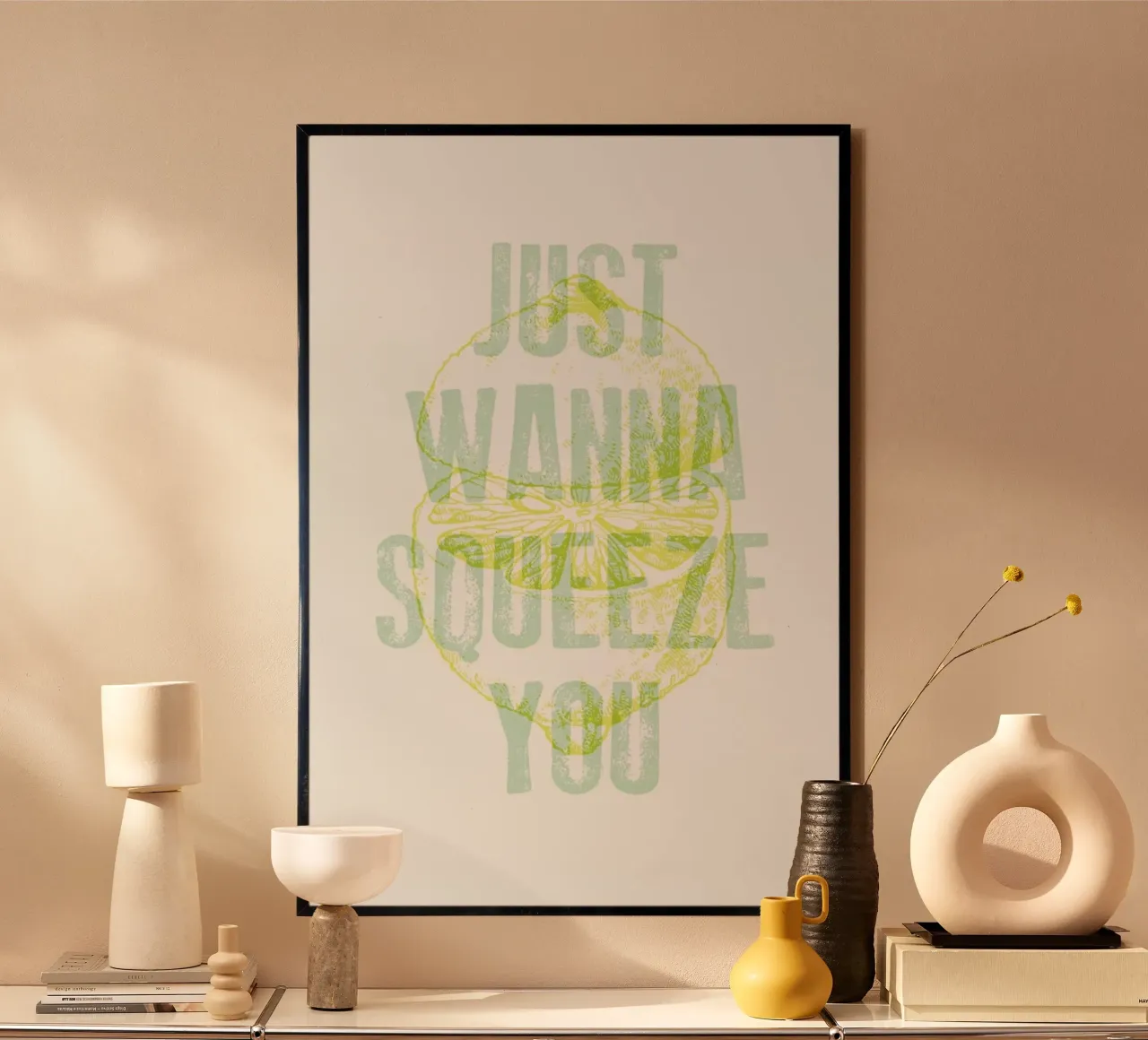 Squeeze poster con telaio in plastica da typealive