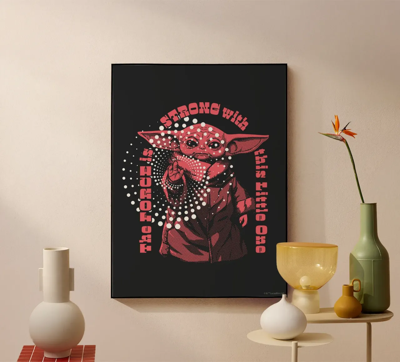 THE FORCE IS STRONG plexiglass da Star Wars