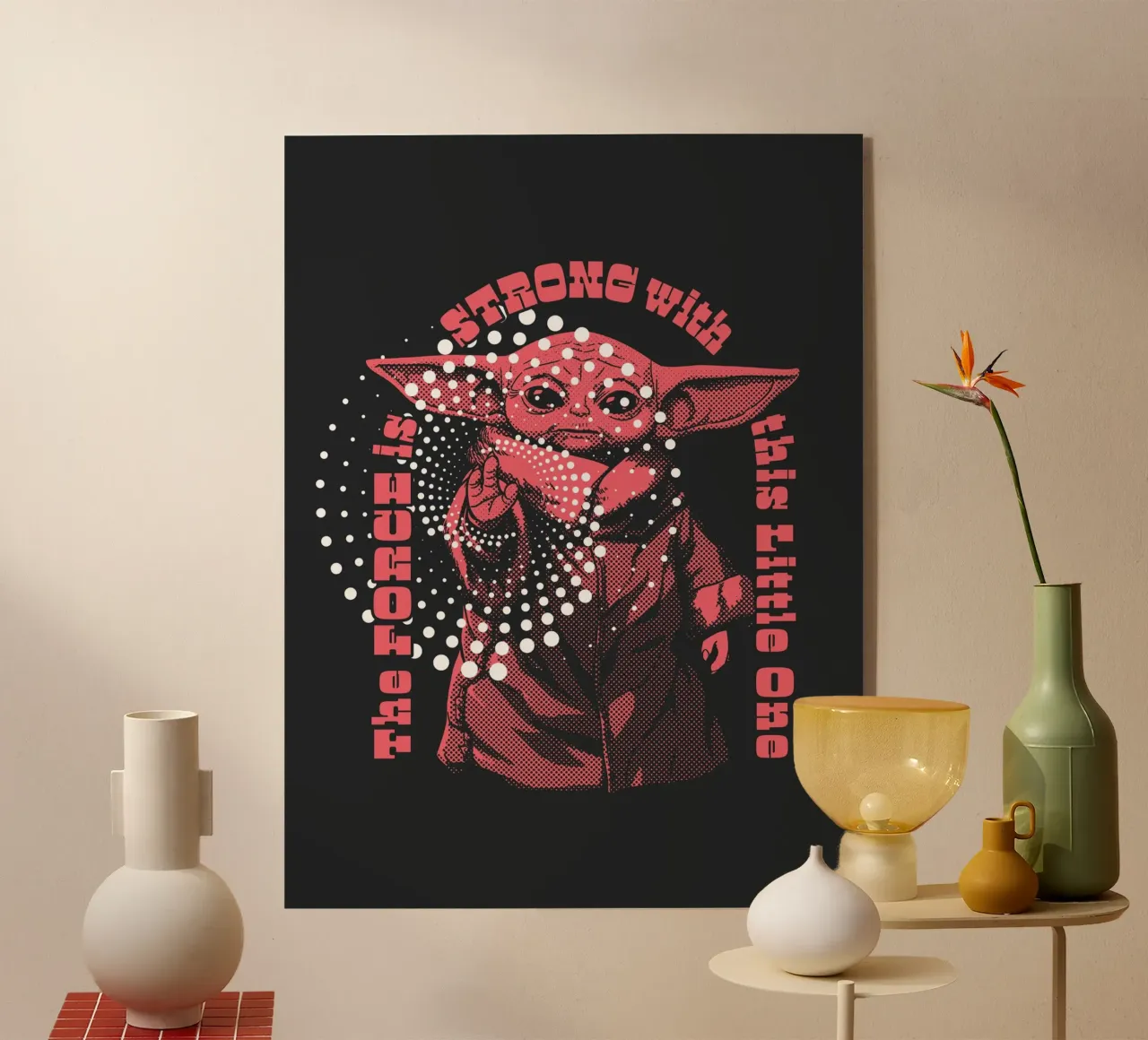 THE FORCE IS STRONG plexiglass da Star Wars