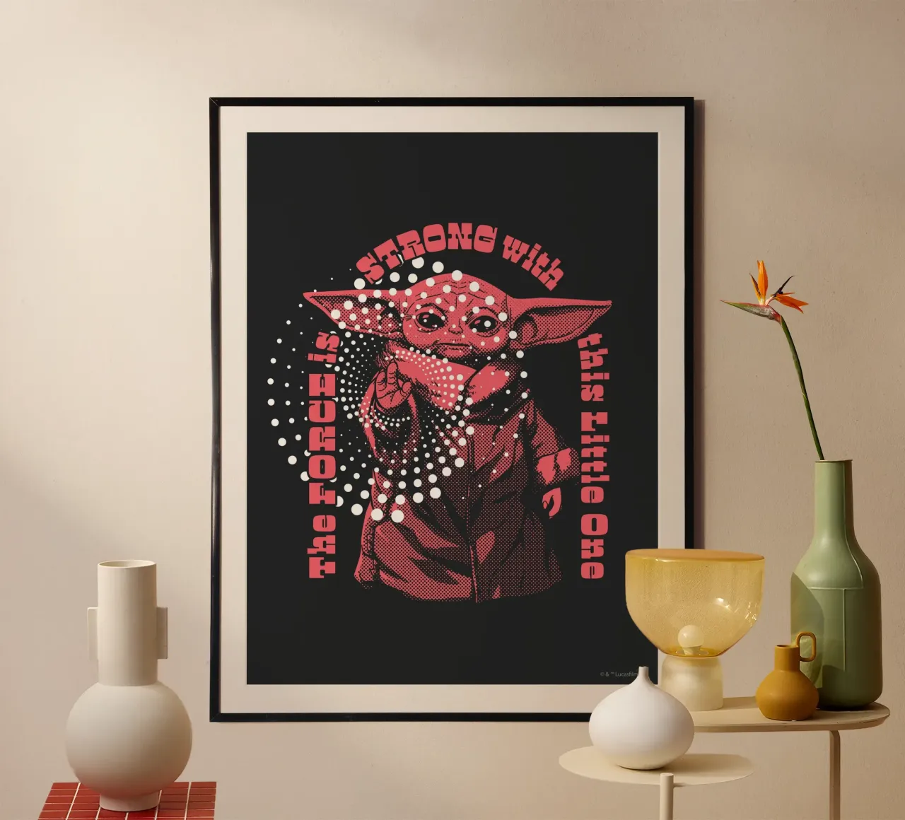 THE FORCE IS STRONG carta hahnemühle da Star Wars