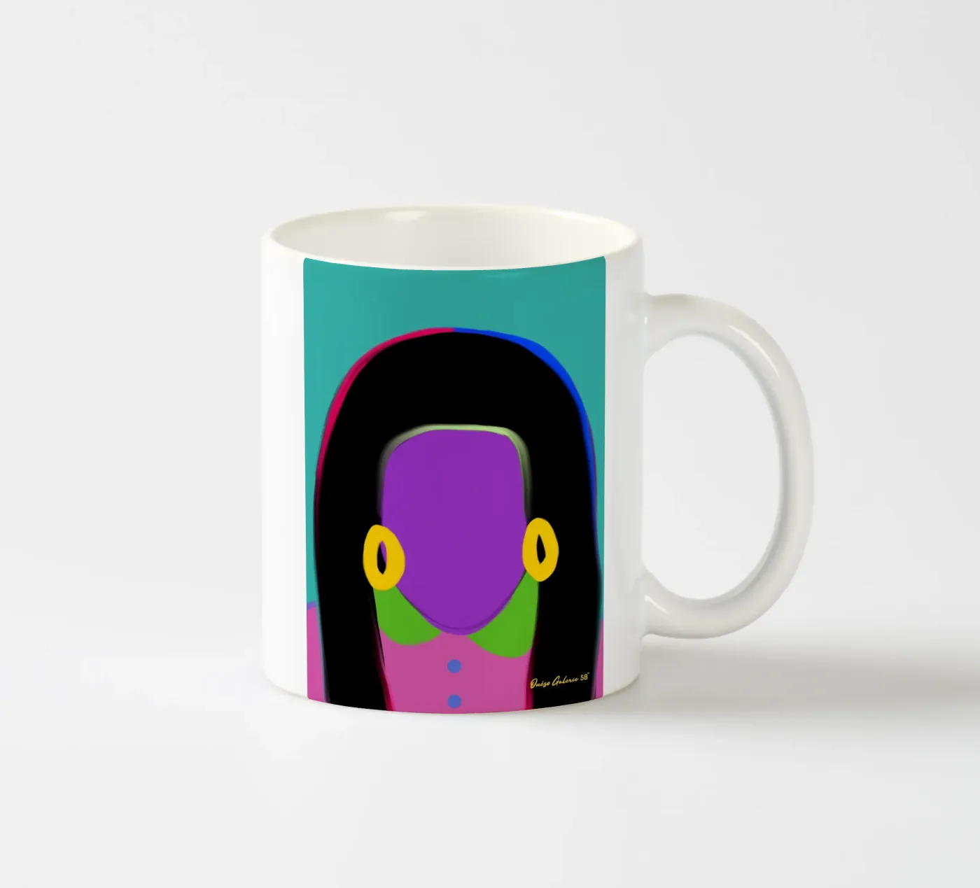 Gentle Currents ceramic mug by Mike Leymi