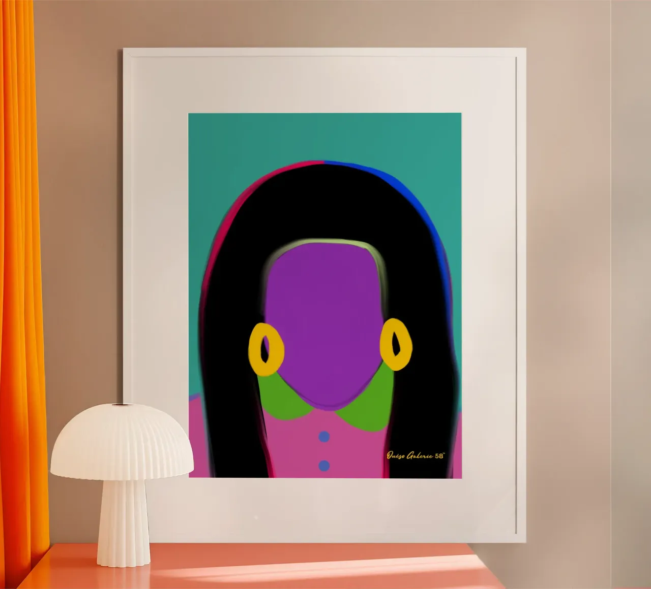 Gentle Currents poster con telaio in legno da Mike Leymi