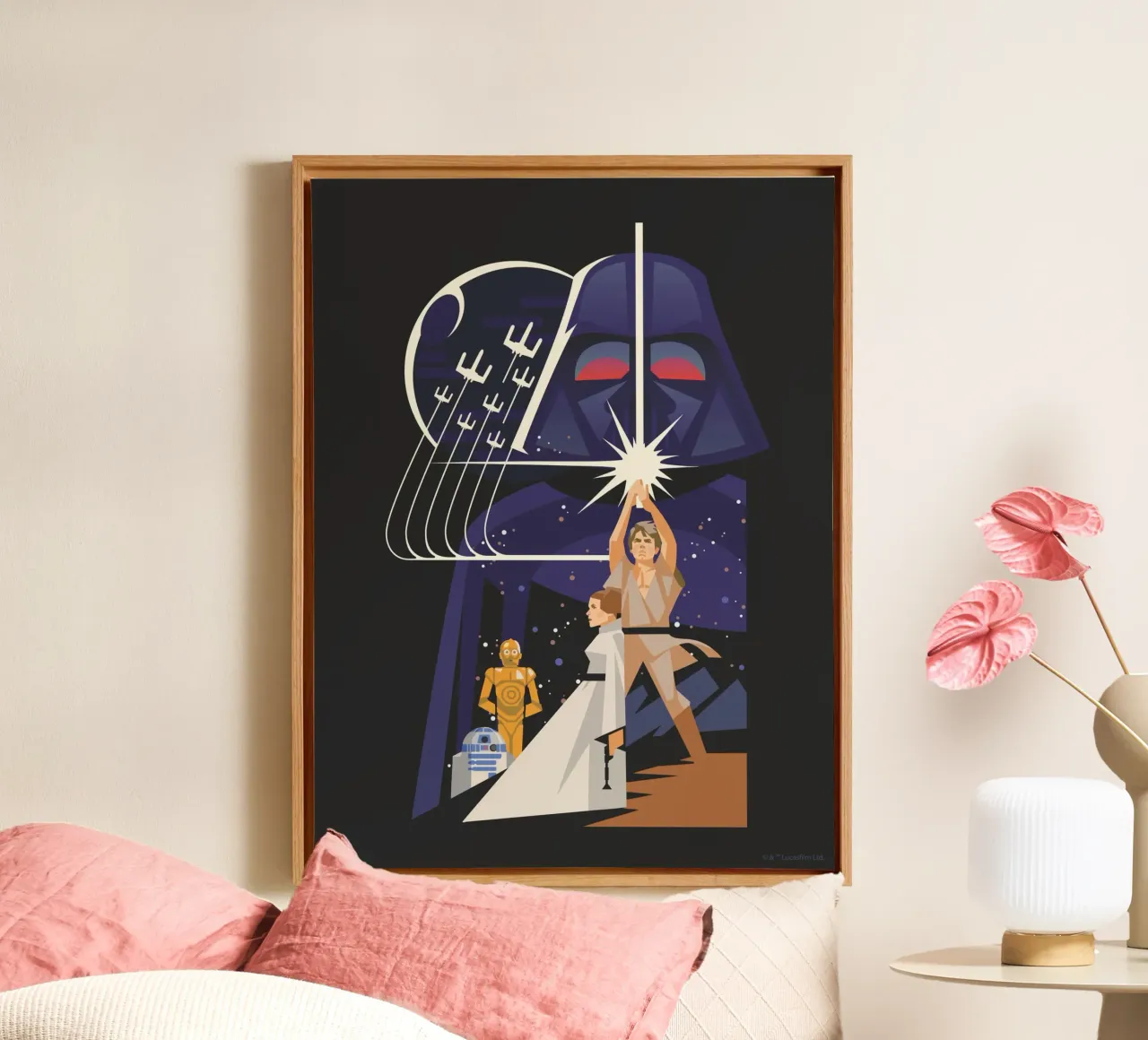 Das Erwachen der Macht tela con Cornice a cassetta da Star Wars