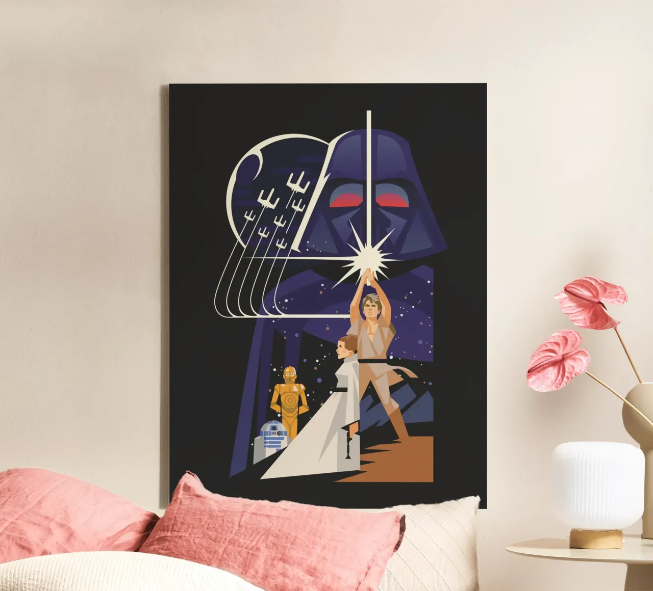 Das Erwachen der Macht tela con Cornice a cassetta da Star Wars