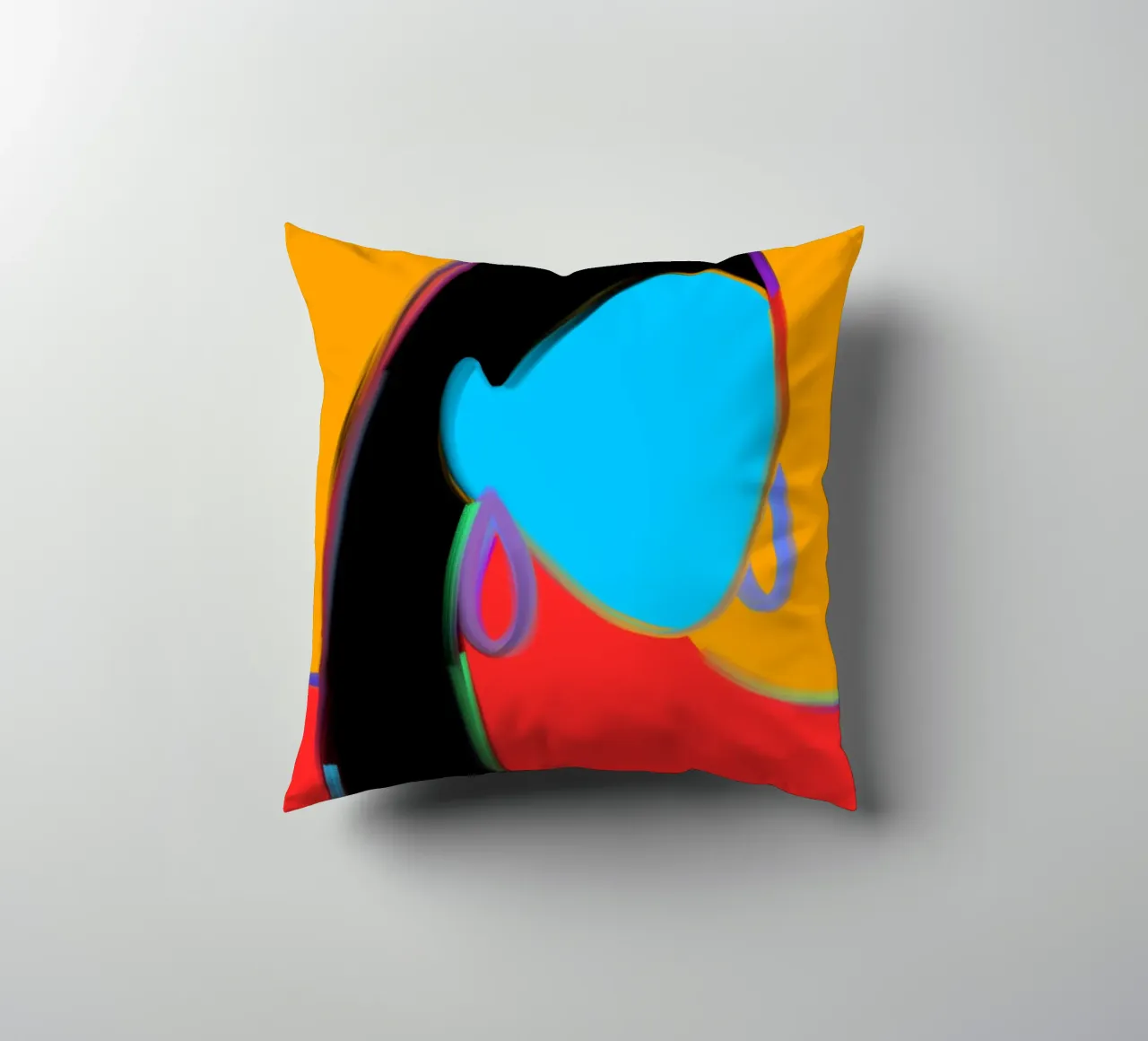 Wistful Glow decorative cushion by Mike Leymi
