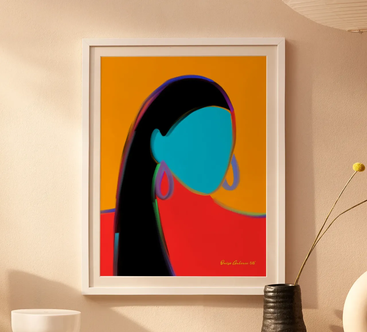 Wistful Glow poster con telaio in alluminio da Mike Leymi