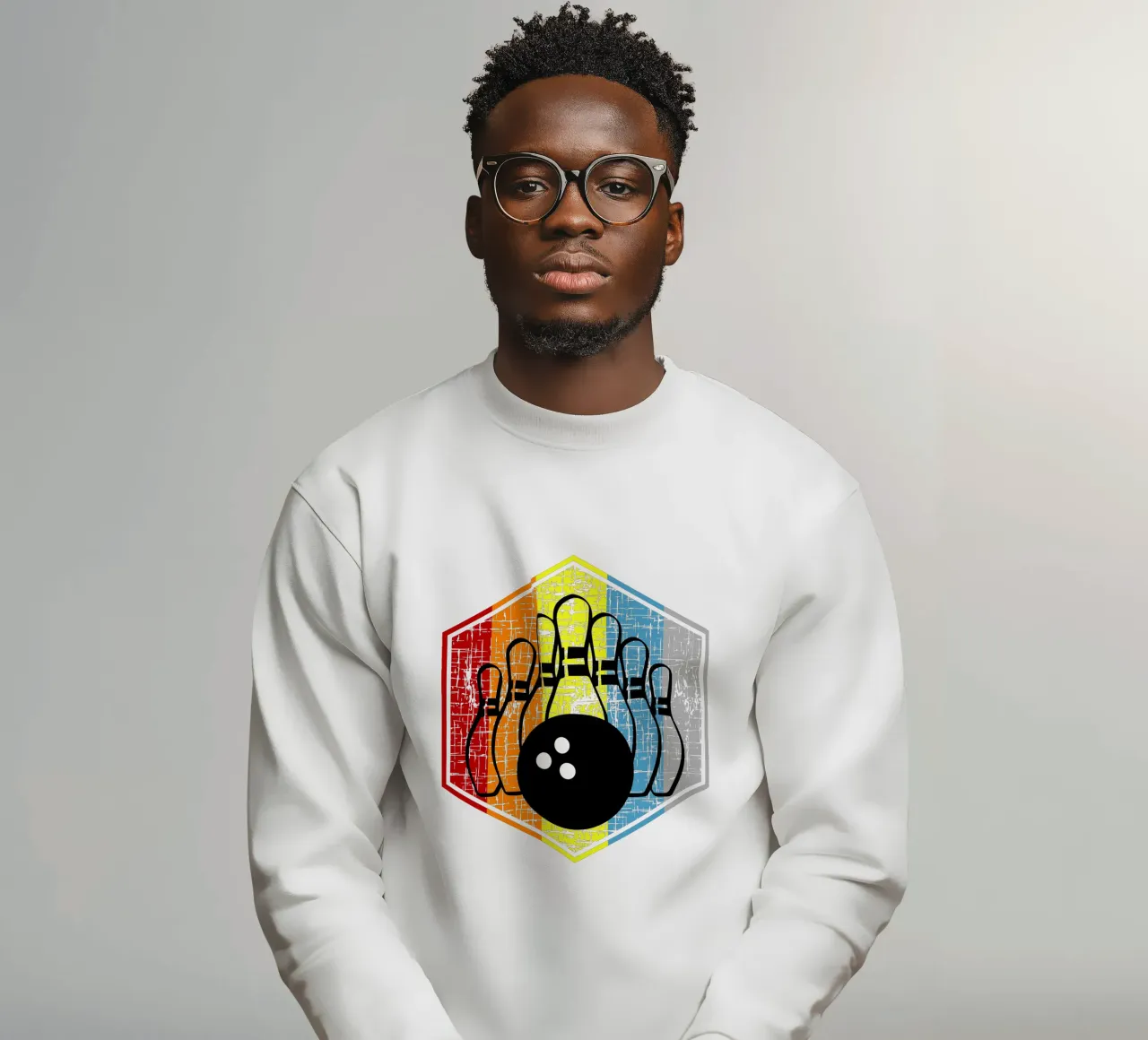 Bowling dal design retrò felpa da vickeyroads